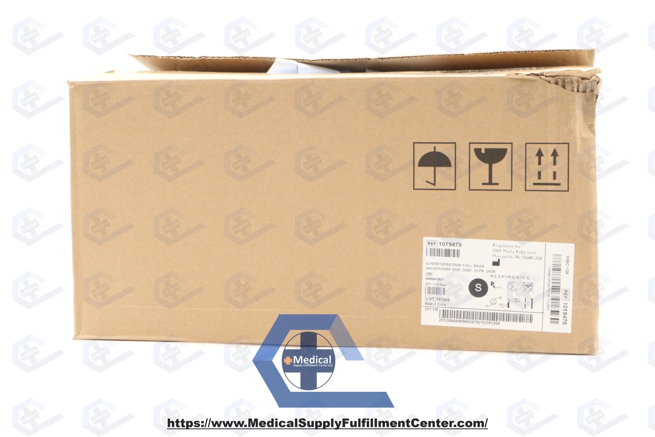 Philips Respironics | 1019478 | Philips PerformaTrak with CapStrap Full Face Mask with Headgear IFU Small, PerformaTrak Full Face Mask -SINGLE USE, with CapStrap Headgear