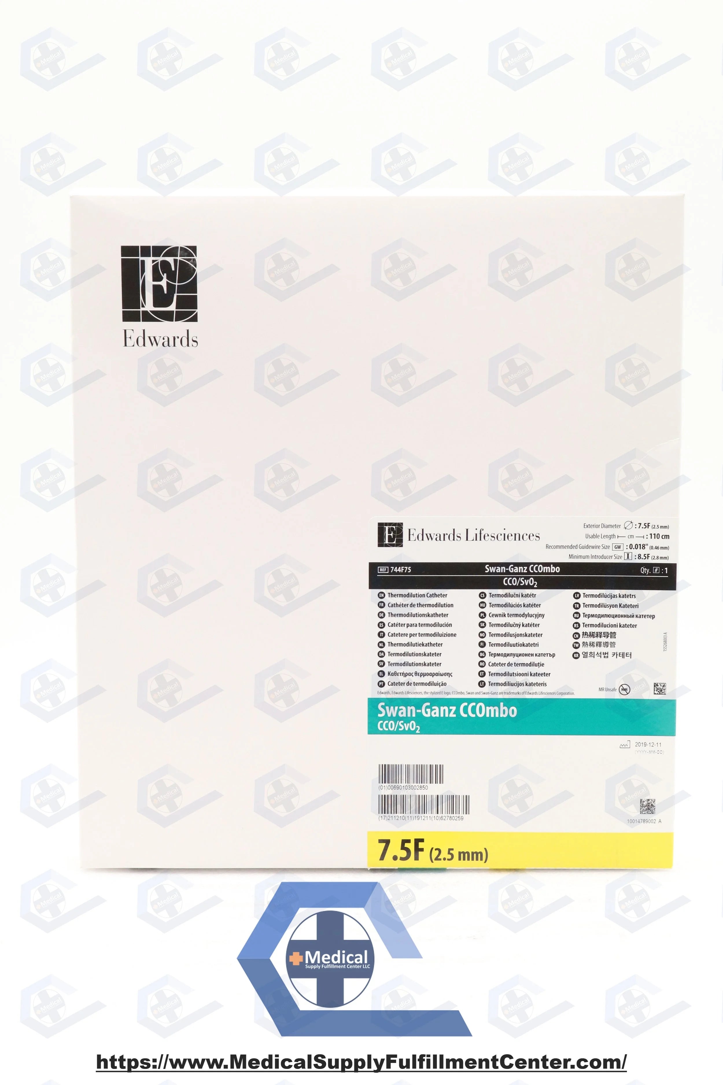 Edwards Lifesciences | 744F75 | Swan-Ganz CCOmbo CCO/SVO2, 7.5F x 110cm