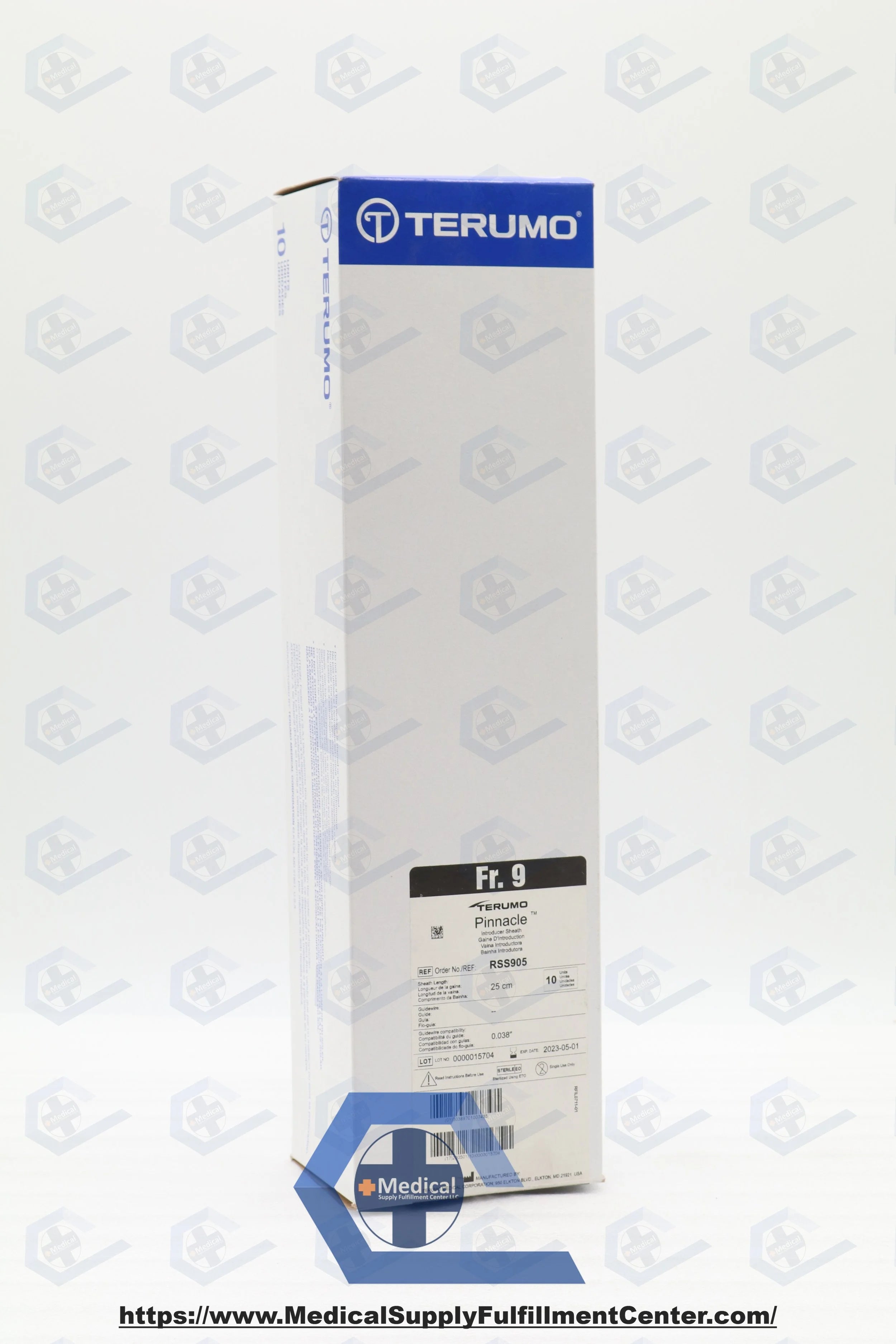 Terumo | RSS905 | Pinnacle Peripheral Introducer Sheath 9F x 25cm