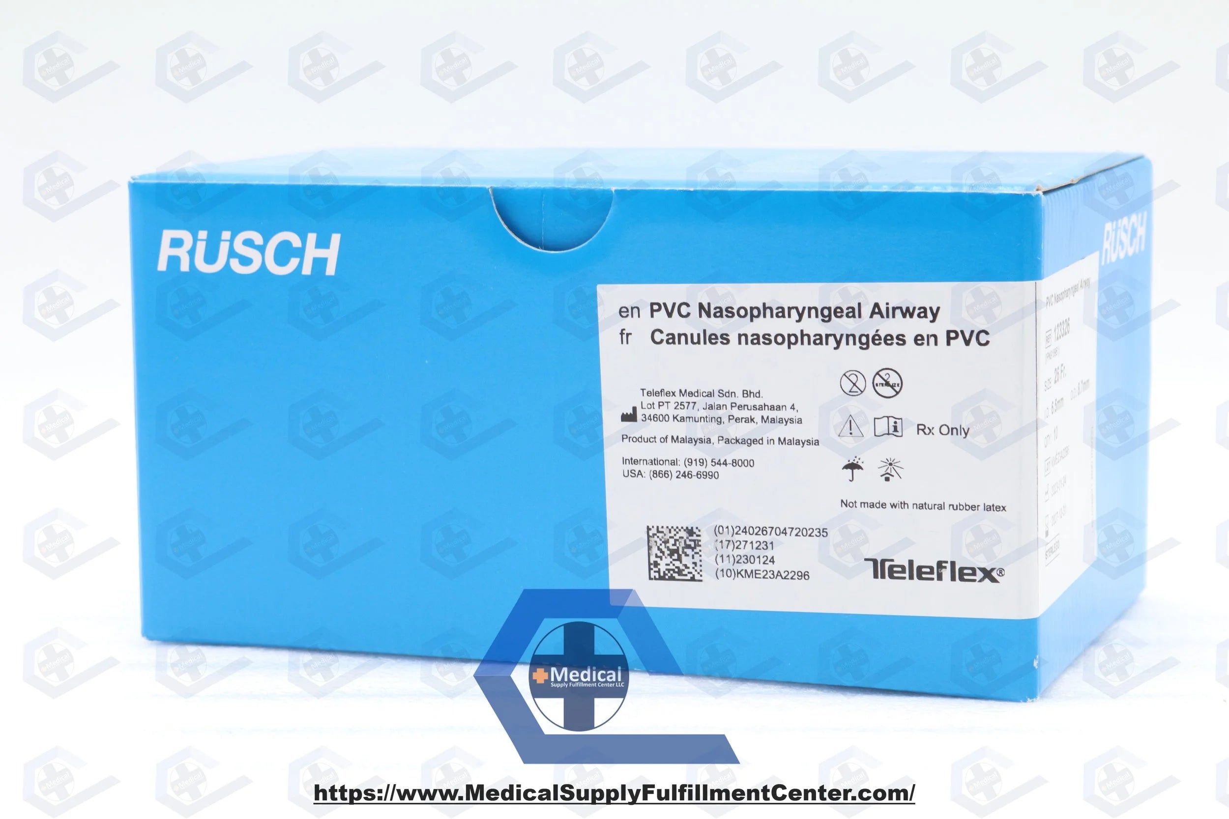 Teleflex | 123326 | Rusch PVC Nasopharyngeal Airway 26Fr. 6.5mm ID x 8.7mm OD