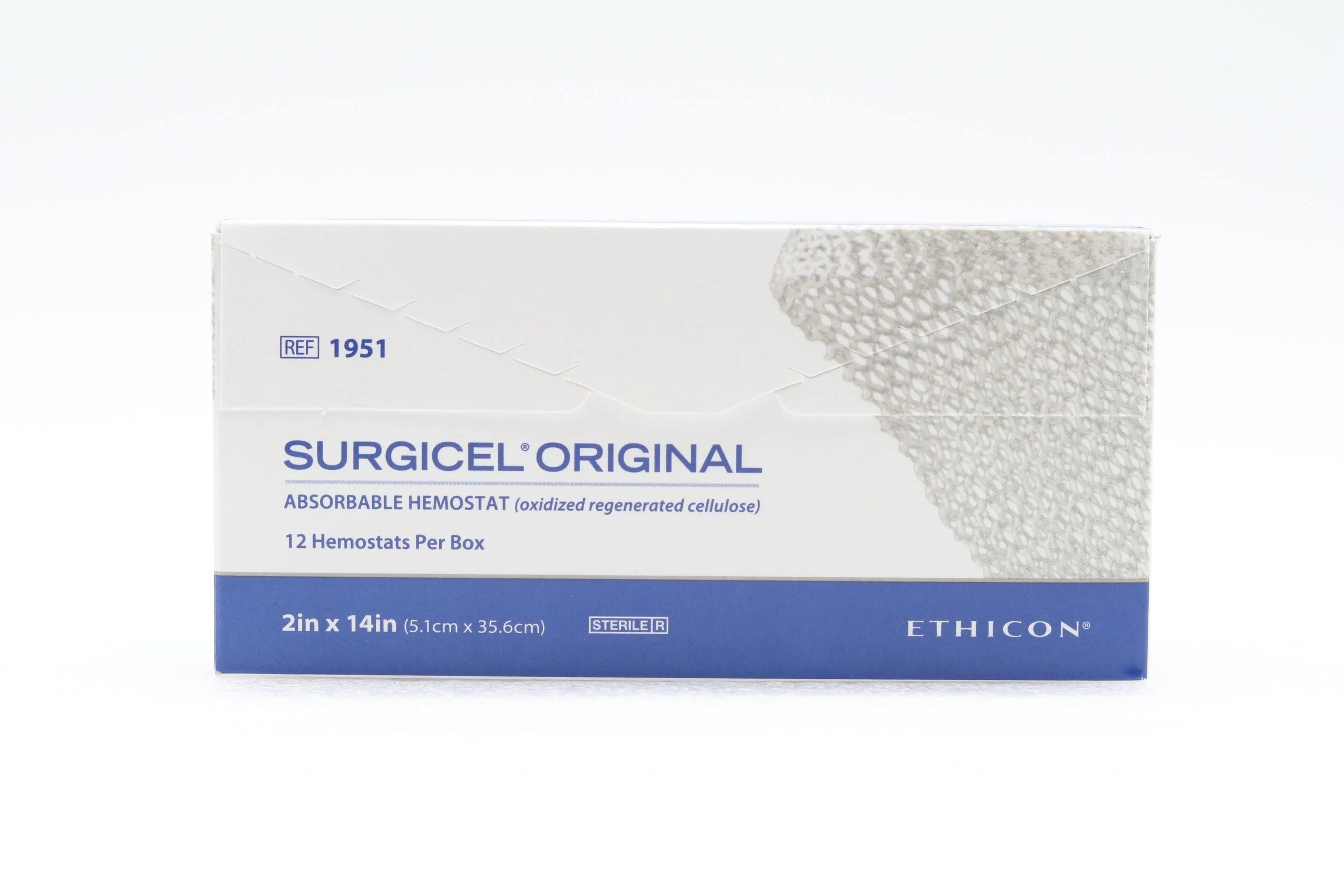 Ethicon | 1951 | Surigical Original Absorbable Hemostat (oxidized regenerated cellulose)