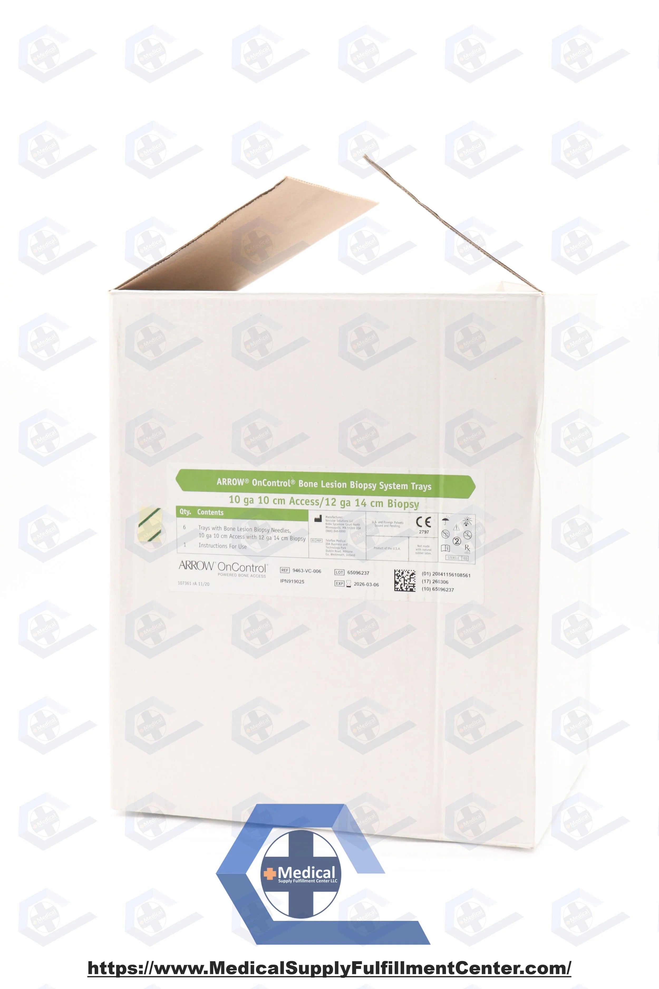 Teleflex | 9463-VC-006 | Arrow OnControl Bone Lesion Biopsy Trays 10G x 10cm Access / 12G x 14cm Biopsy