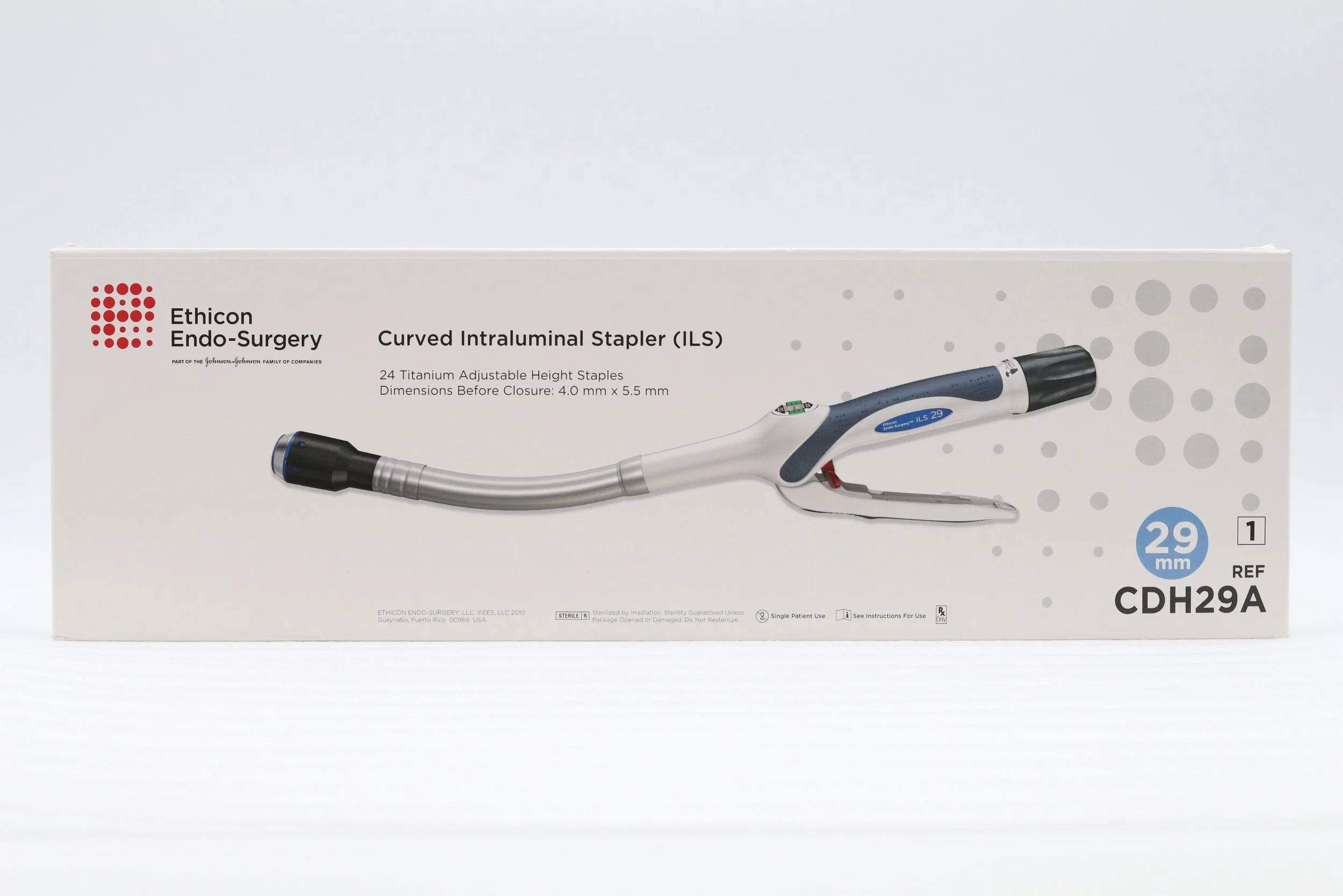 Ethicon | CDH29A | Curved Intraluminal Stapler (ILS) 29mm 24 Titanium Adjustable Height Staples