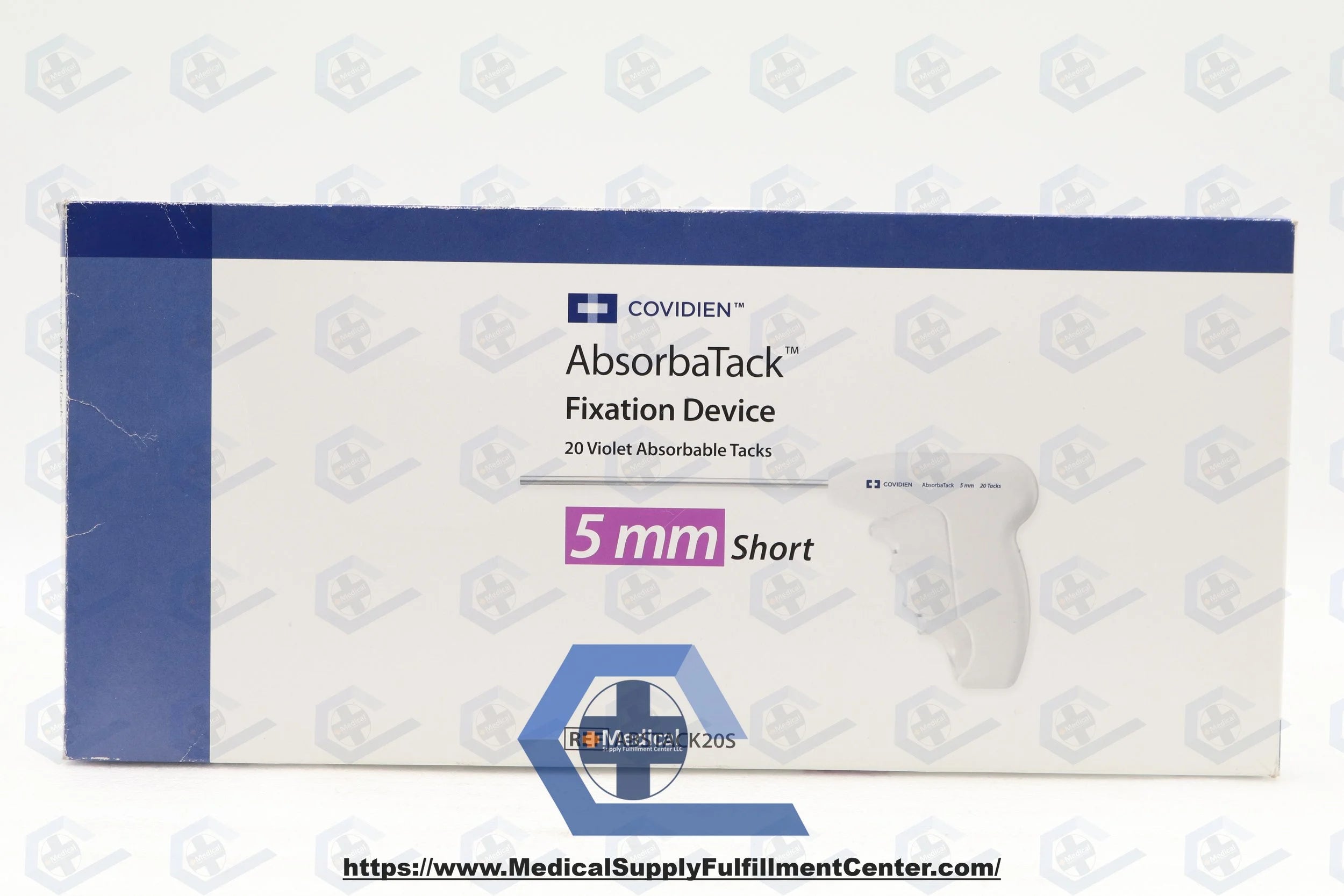 Covidien | ABSTACK20S | Absorbatack Short Fixation Laparoscopic Hernia 20 Absorbable Tacks 5.0mm