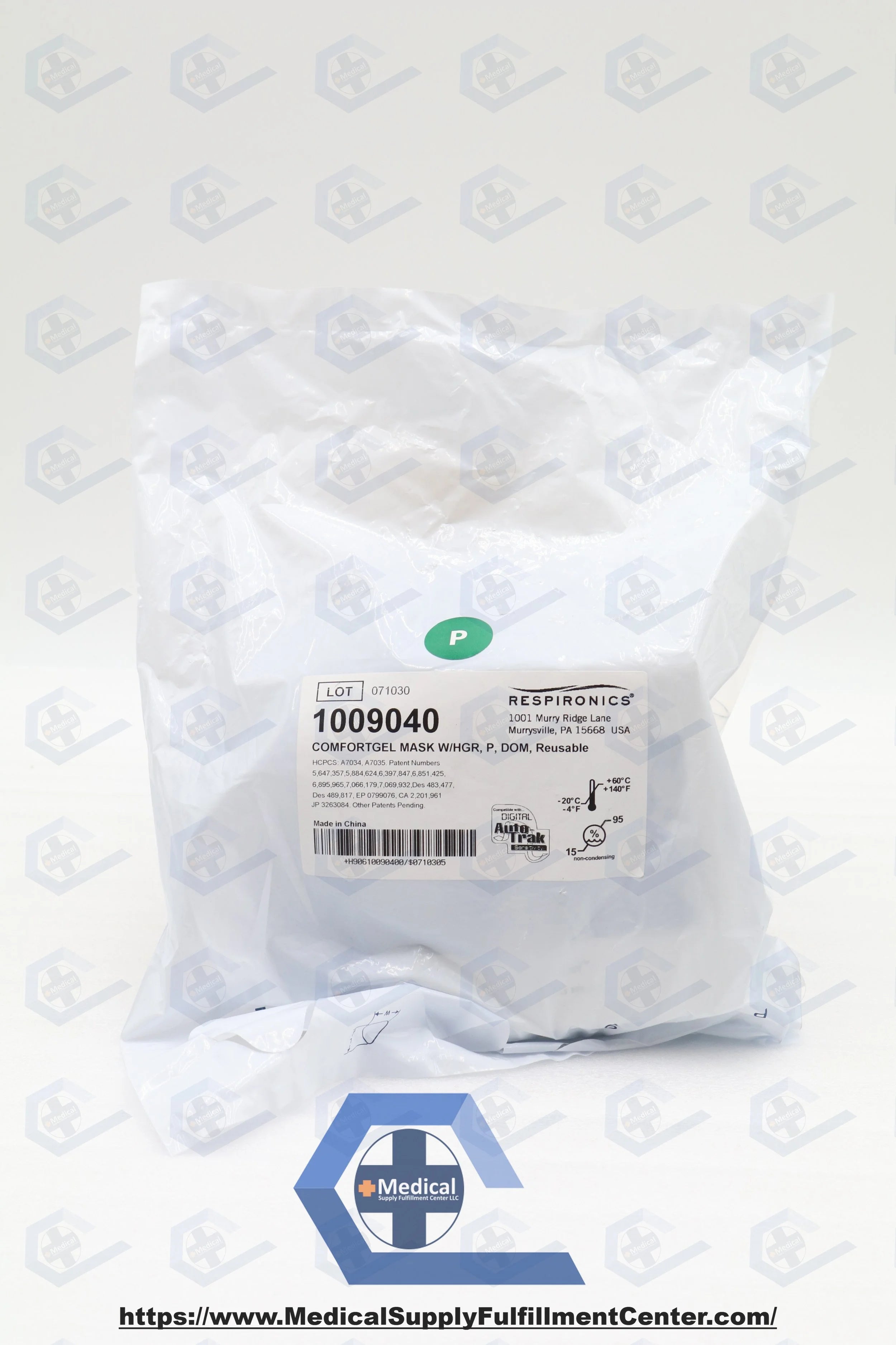 Philips Respironics | 1009040 | Phillips ComfortGel Nasal Mask with Headgear