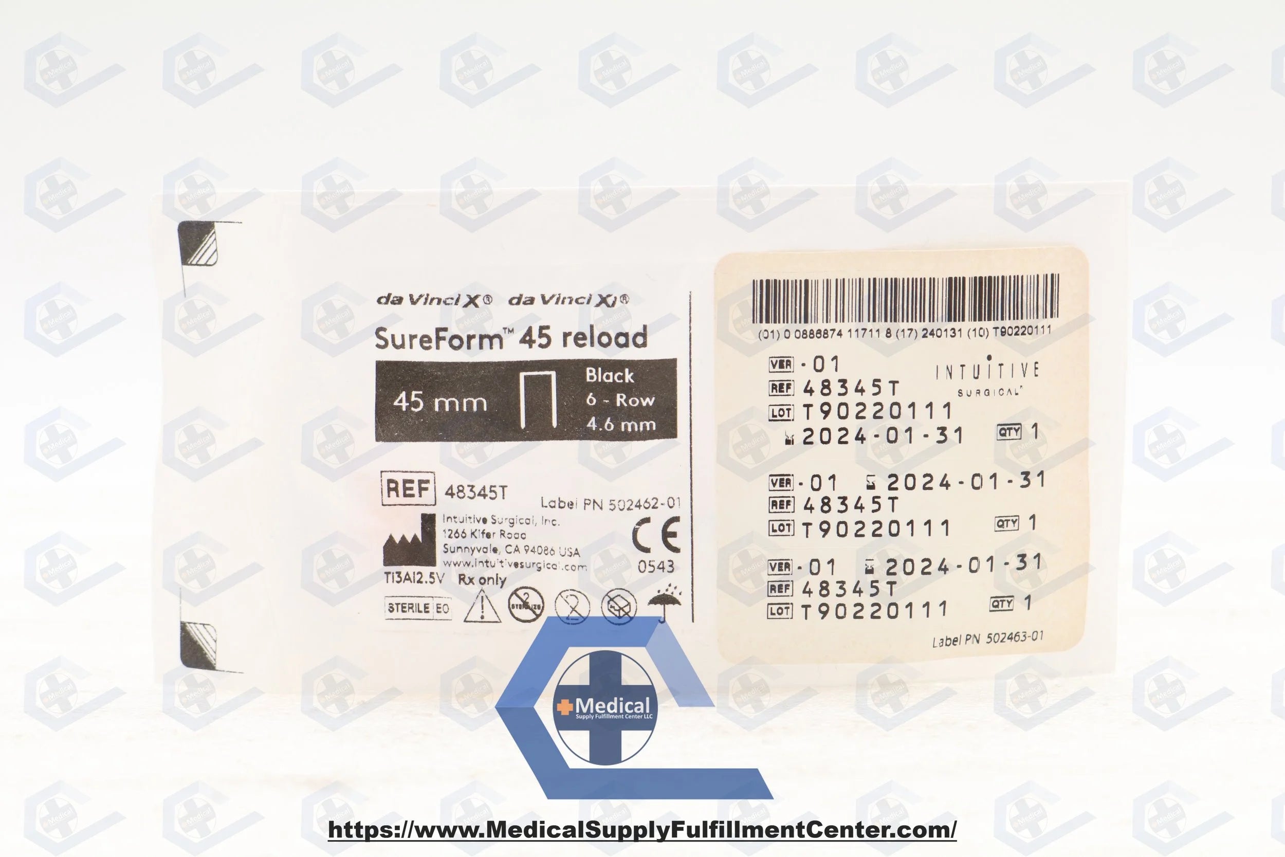 Intuitive Surgical | 48345T | Da Vinci Xi Sureform 45 Reload 45mm Black