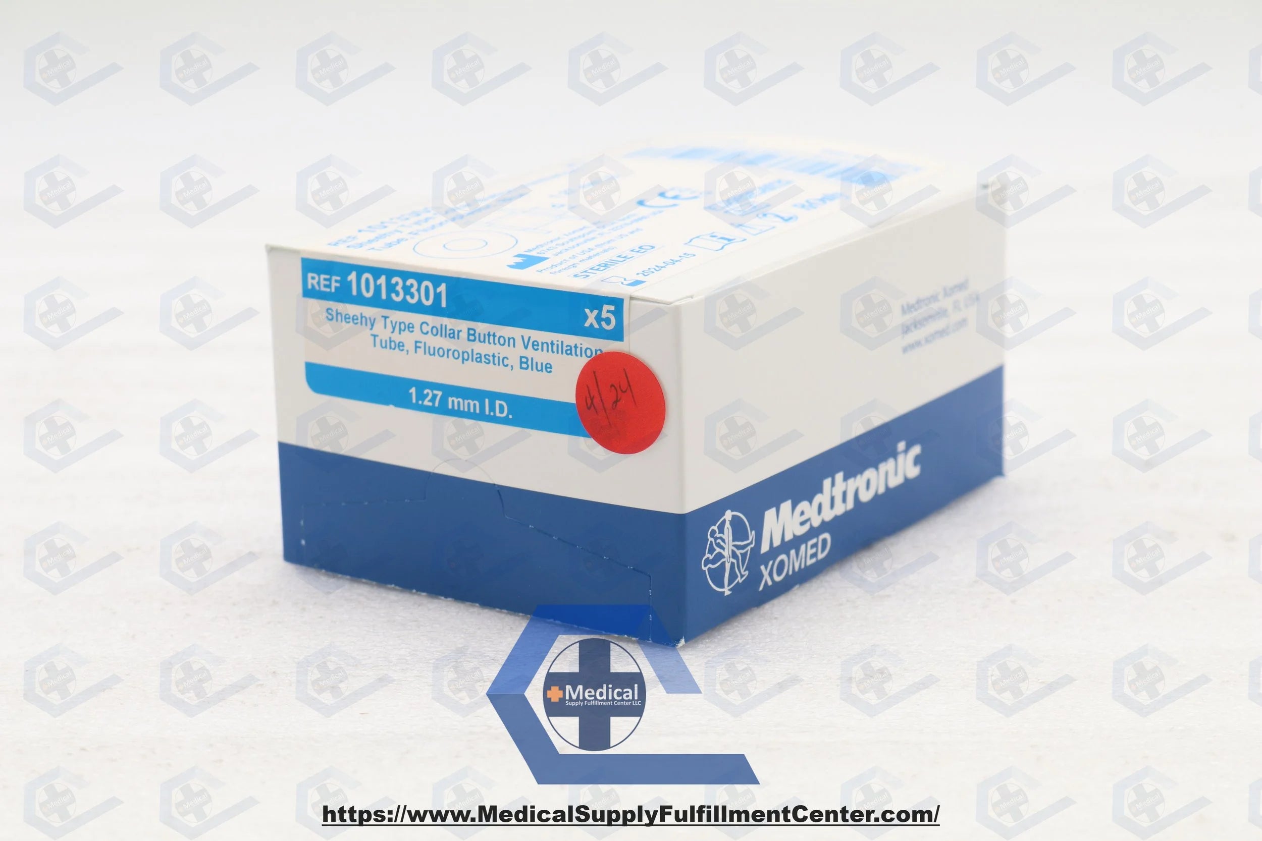 Medtronic | 1013301 | XOMED SHEEHY TYPE COLLAR BUTTON VENTILATION, TUBE, FLUOROPLASTIC, BLUE, 1.27MM I.D.