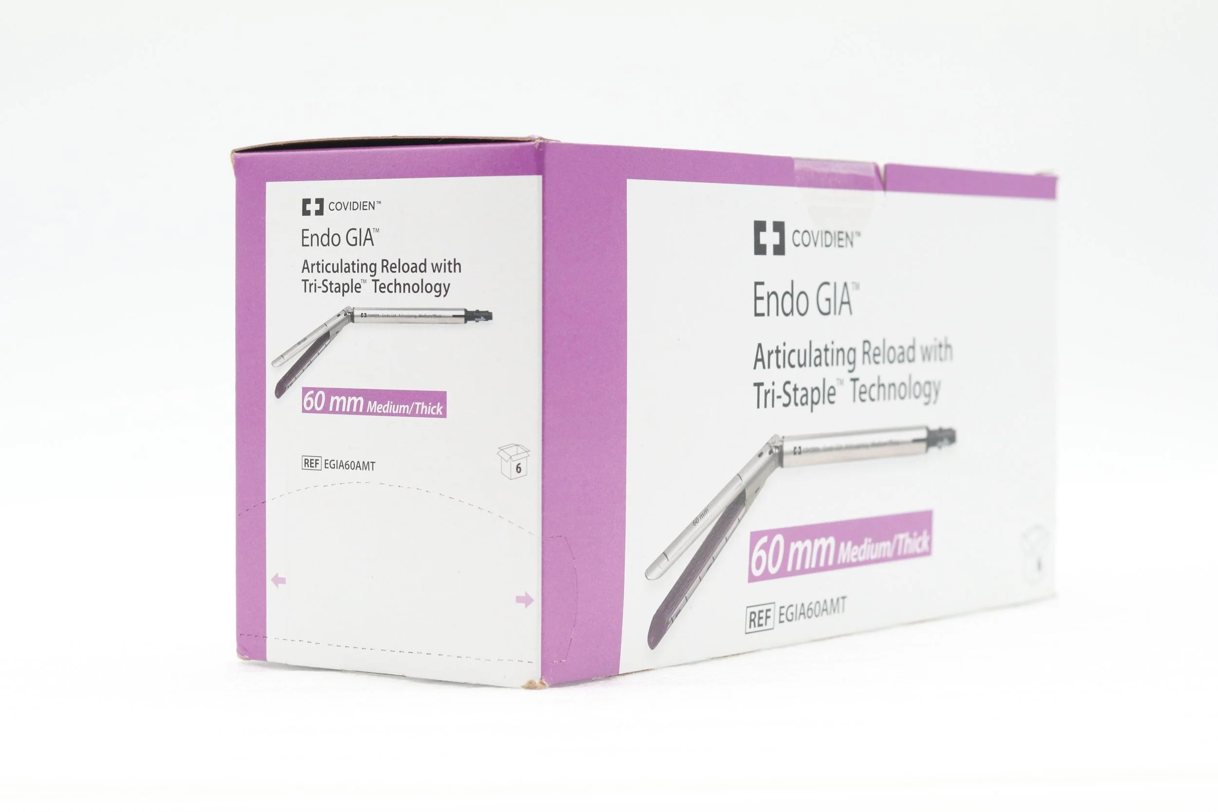Covidien | EGIA60AMT | ENDO GIA Articulating Reload with Tri-Staple Technology 60mm Medium/Thick