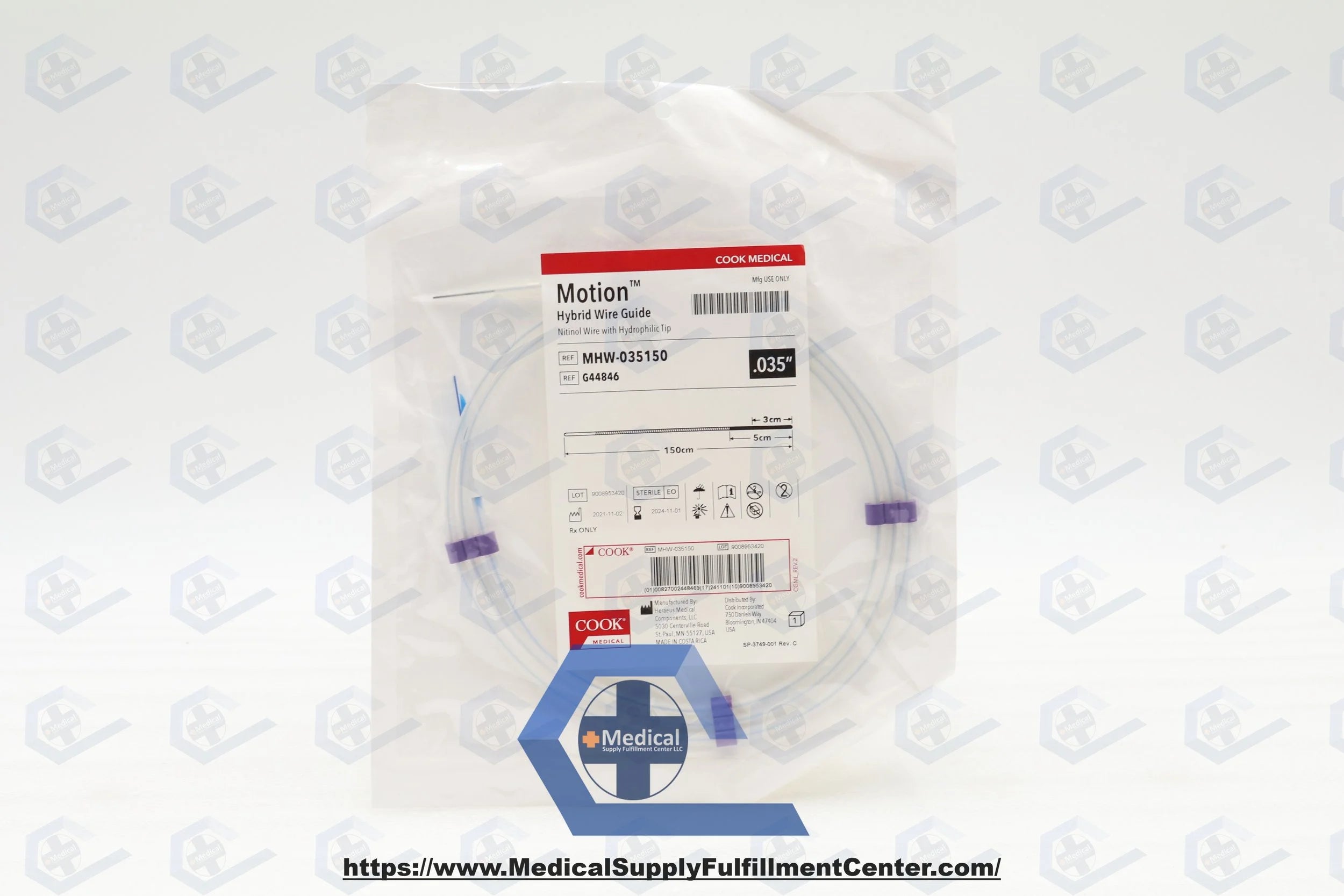 Cook Medical | G23314 | UFH-700-RT1 Ureteral Stent Set, 5 Fr Size, 22 to 32 cm Length, Firm, Multi-Length, Hydrophilic-Coating, Sterile, Single-Use