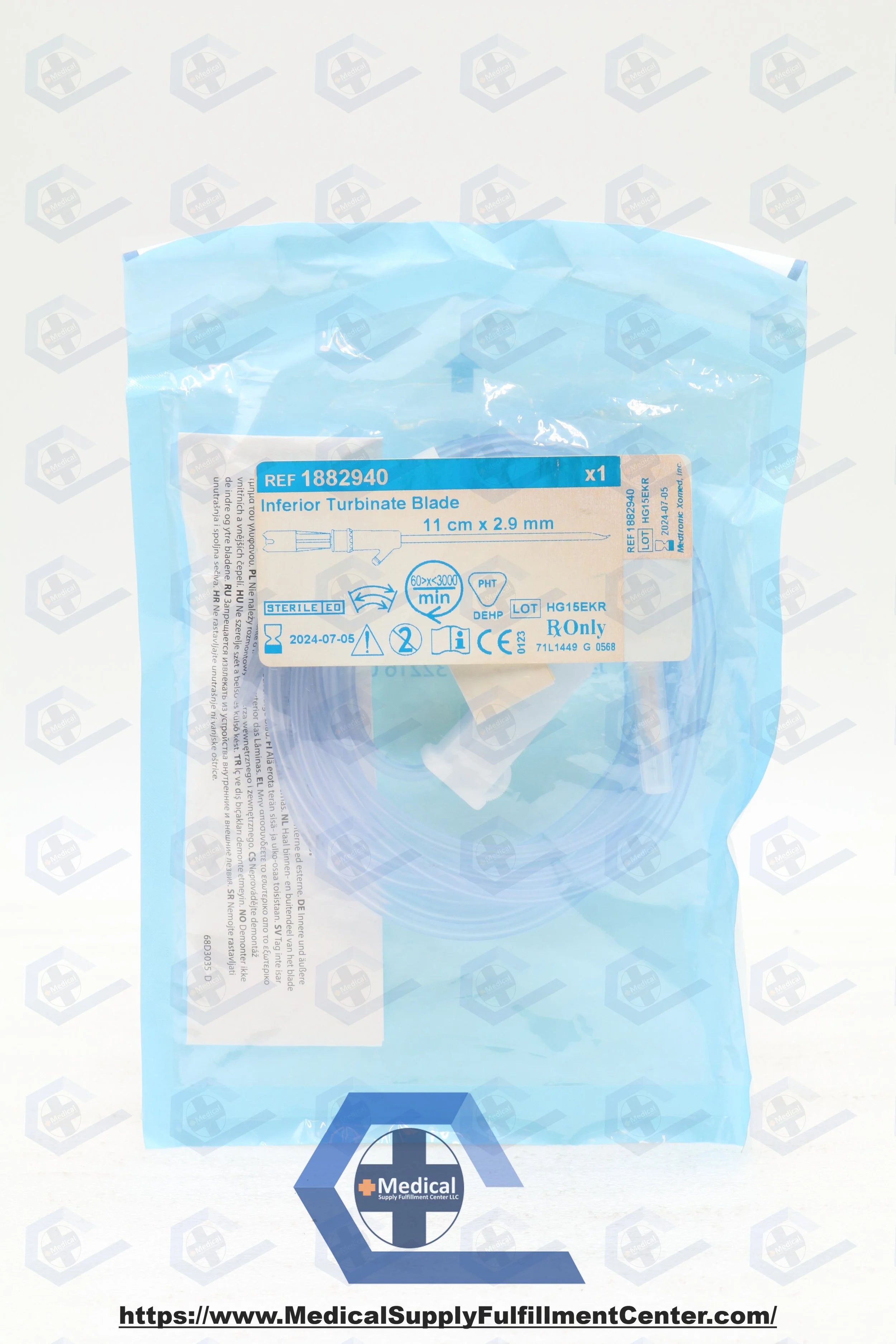 Medtronic | 1882940 | Medtronic Inferior Rotatable Turbinate Blade 11.0cm X 2.9mm
