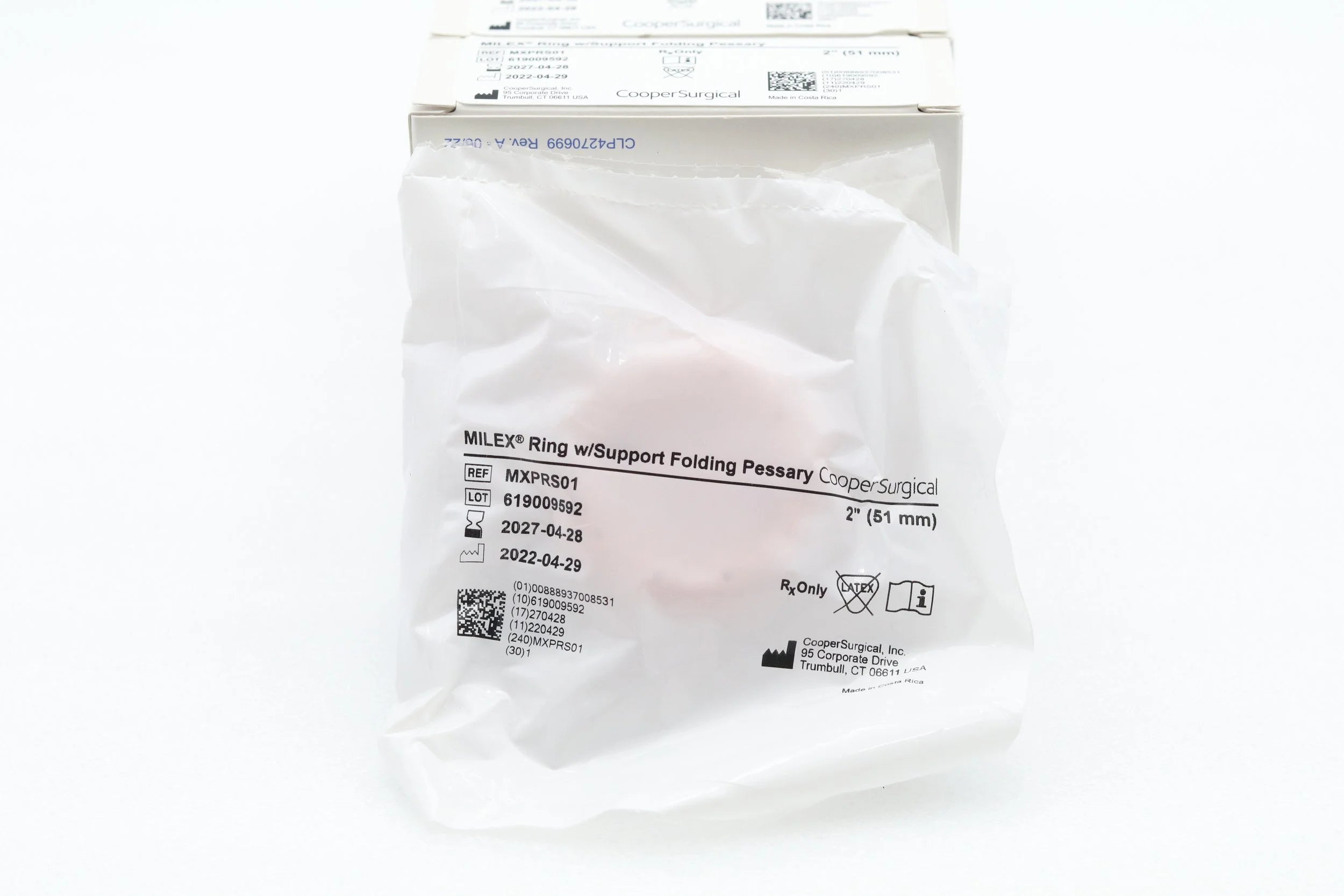Cooper Surgical | MXPRS01 | RING with Support Folding Pessary 2" (51mm)
