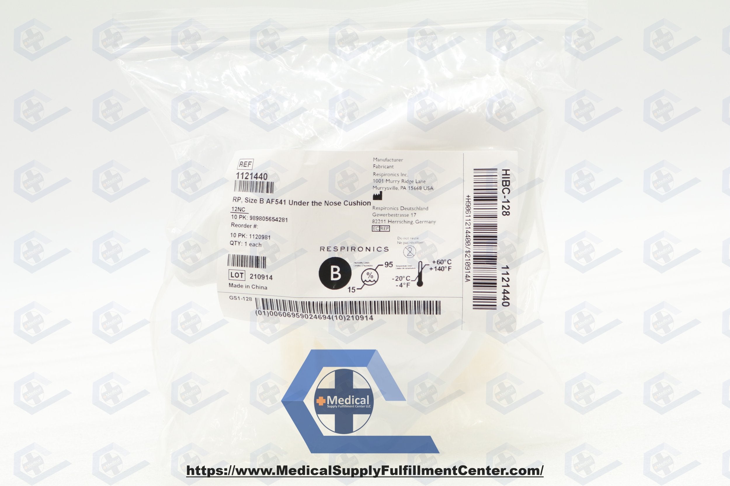Philips Respironics | 1121440 | RP, Size B AF541 Under the Nose Cushion 12NC