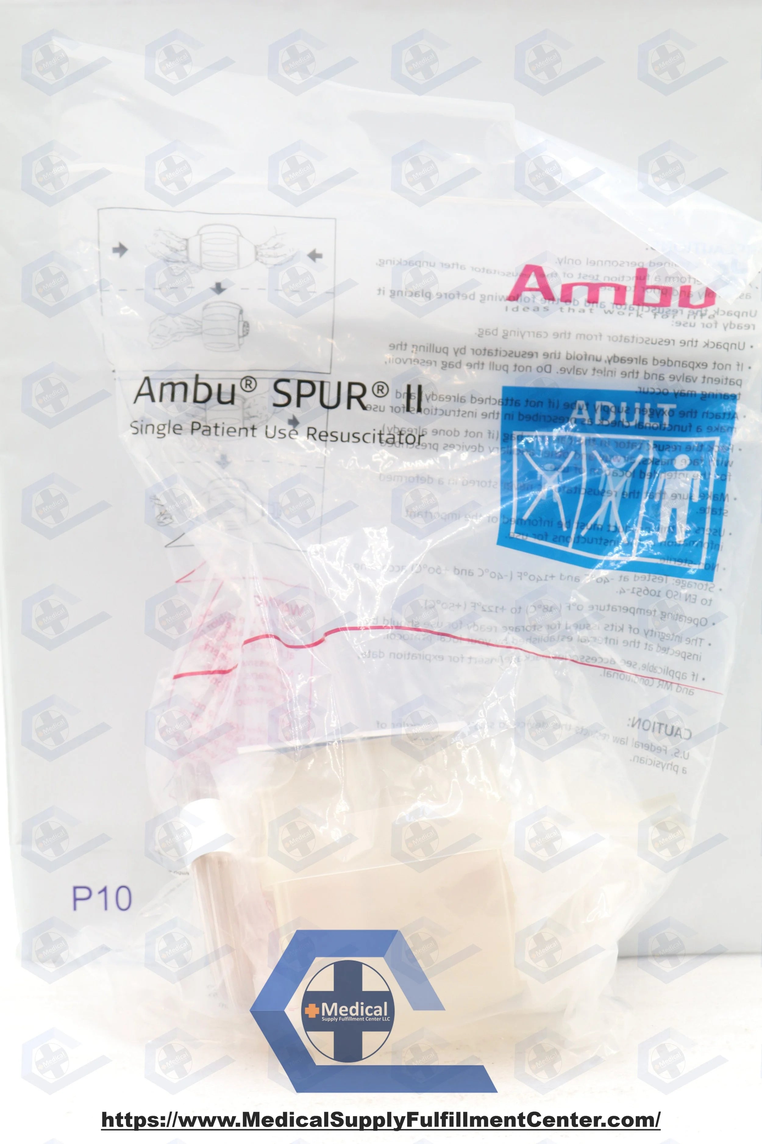 Ambu | 520211000 | SPUR II Single Resuscitator with Mask, Adult