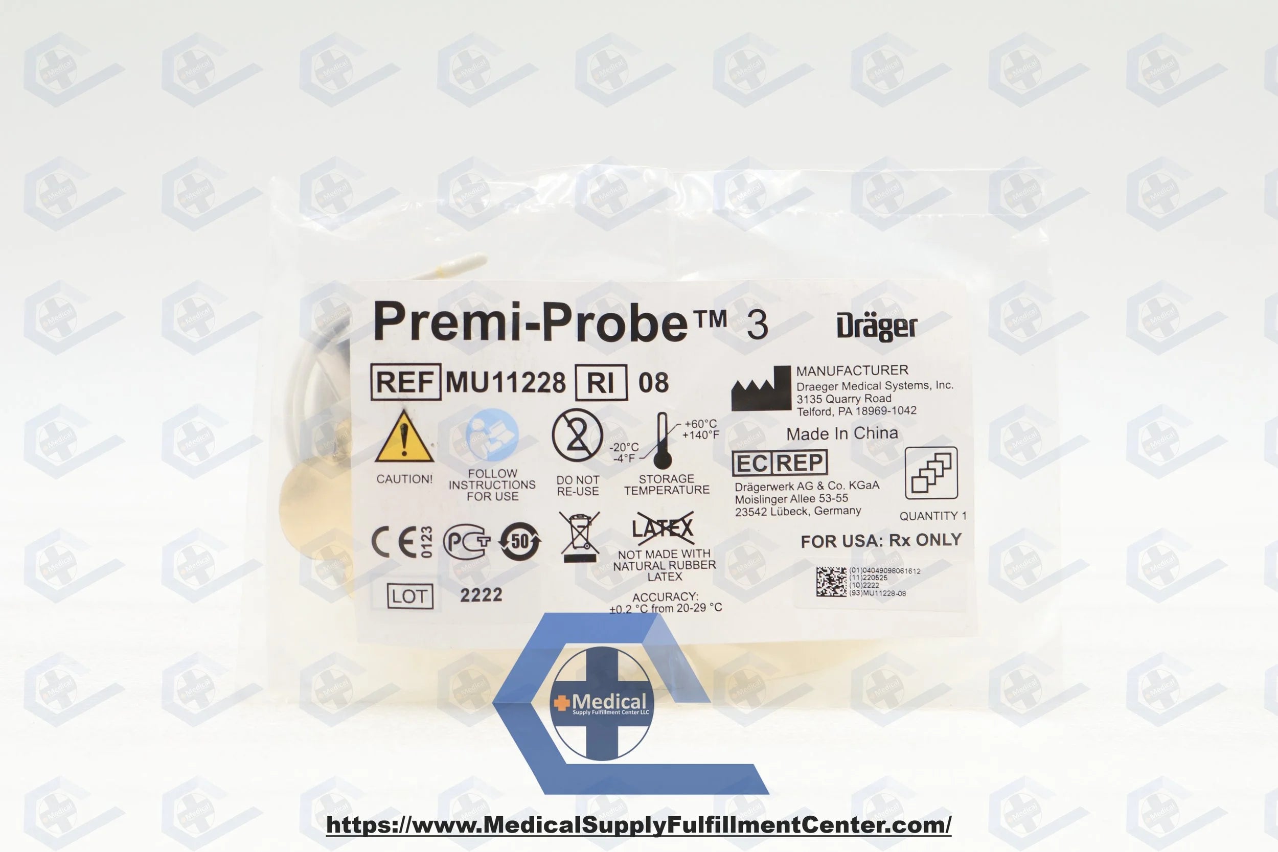 Drager | MU11228 | Probe 3 Skintemp Dual Disp