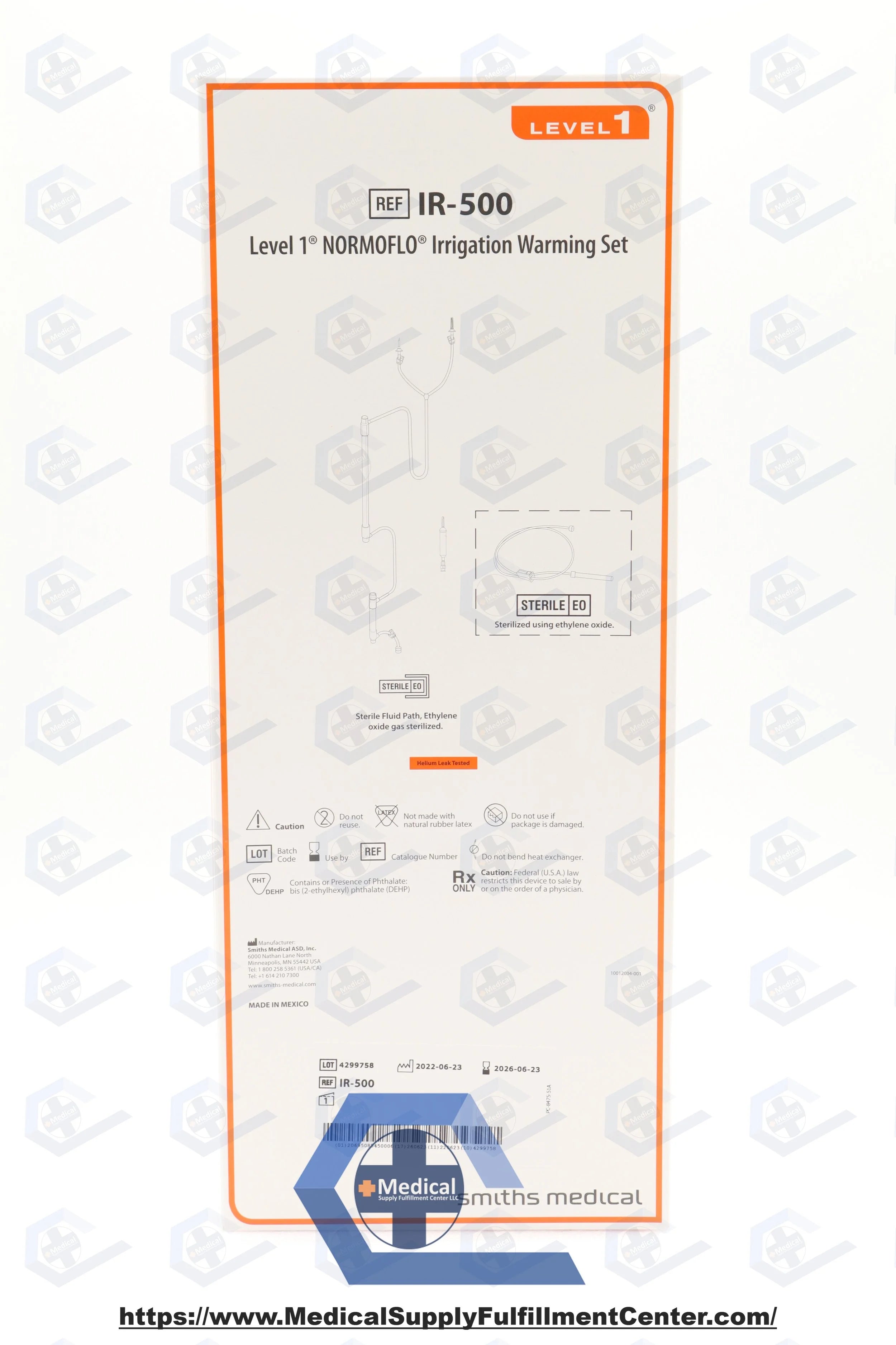 Smiths Medical | IR-500 | Disposable Irrigating Set - Fluid Warming Set, Irrigation, Sterile