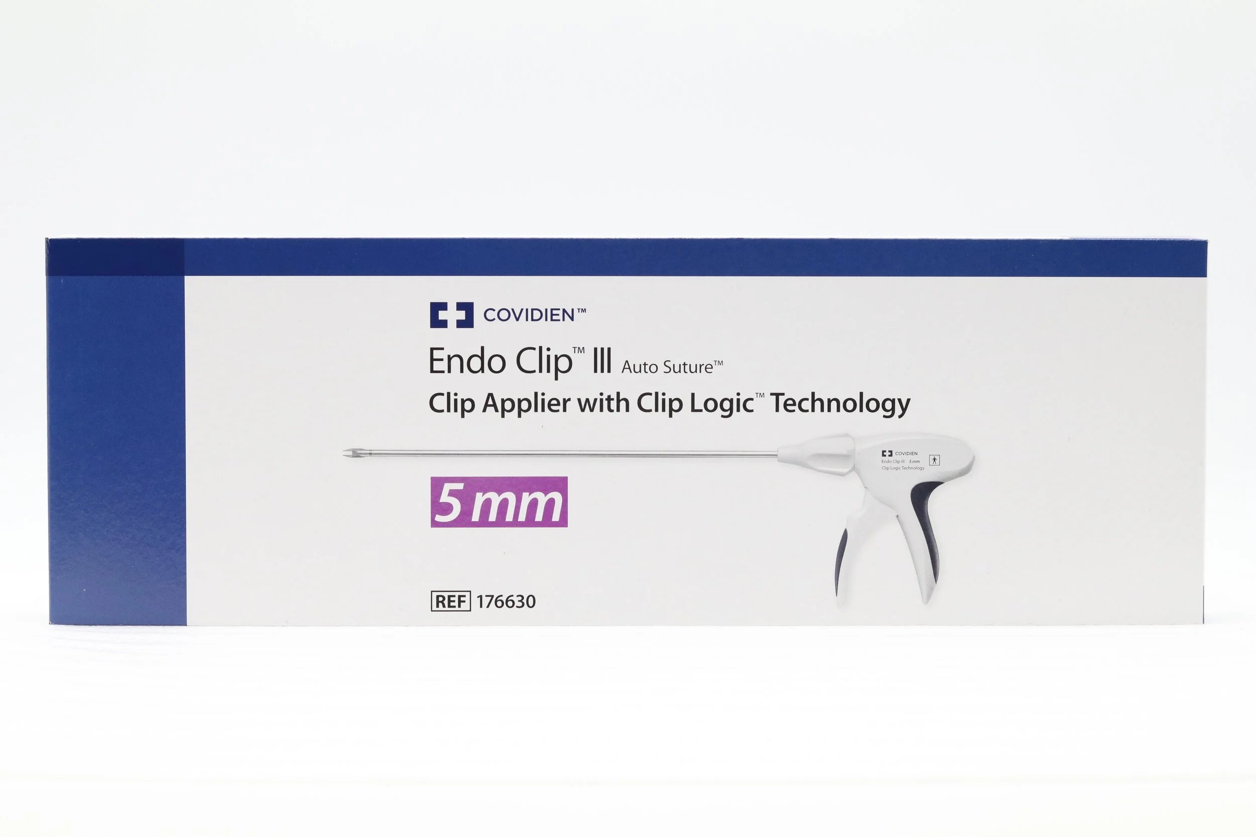 Covidien | 176630 | Endo Clip III Auto Suture Single Use Clip Applier with Clip Logic Technology 5mm