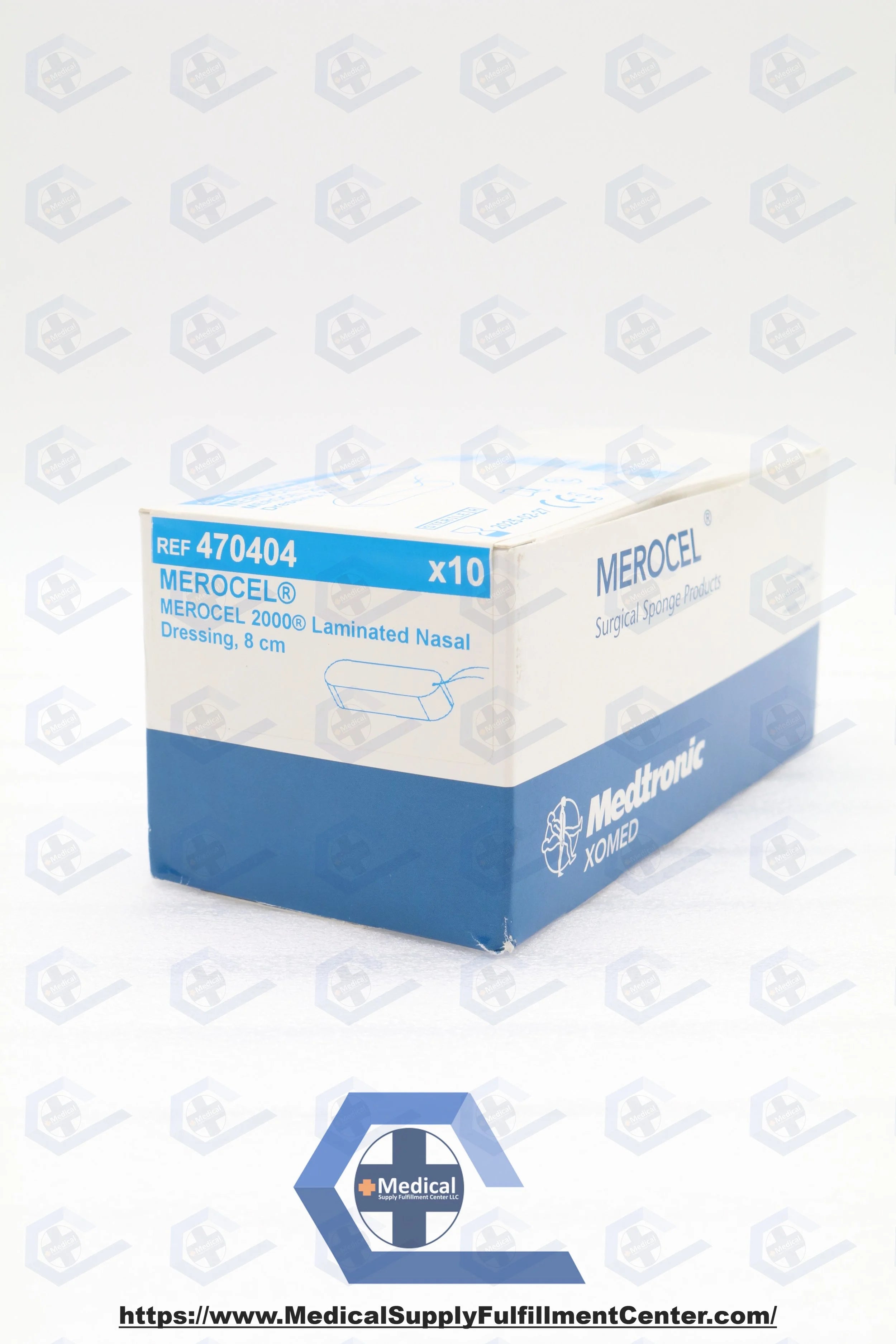Medtronic | 470404 | Merocel 2000 Laminated Nasal Dressing w/String 8cm