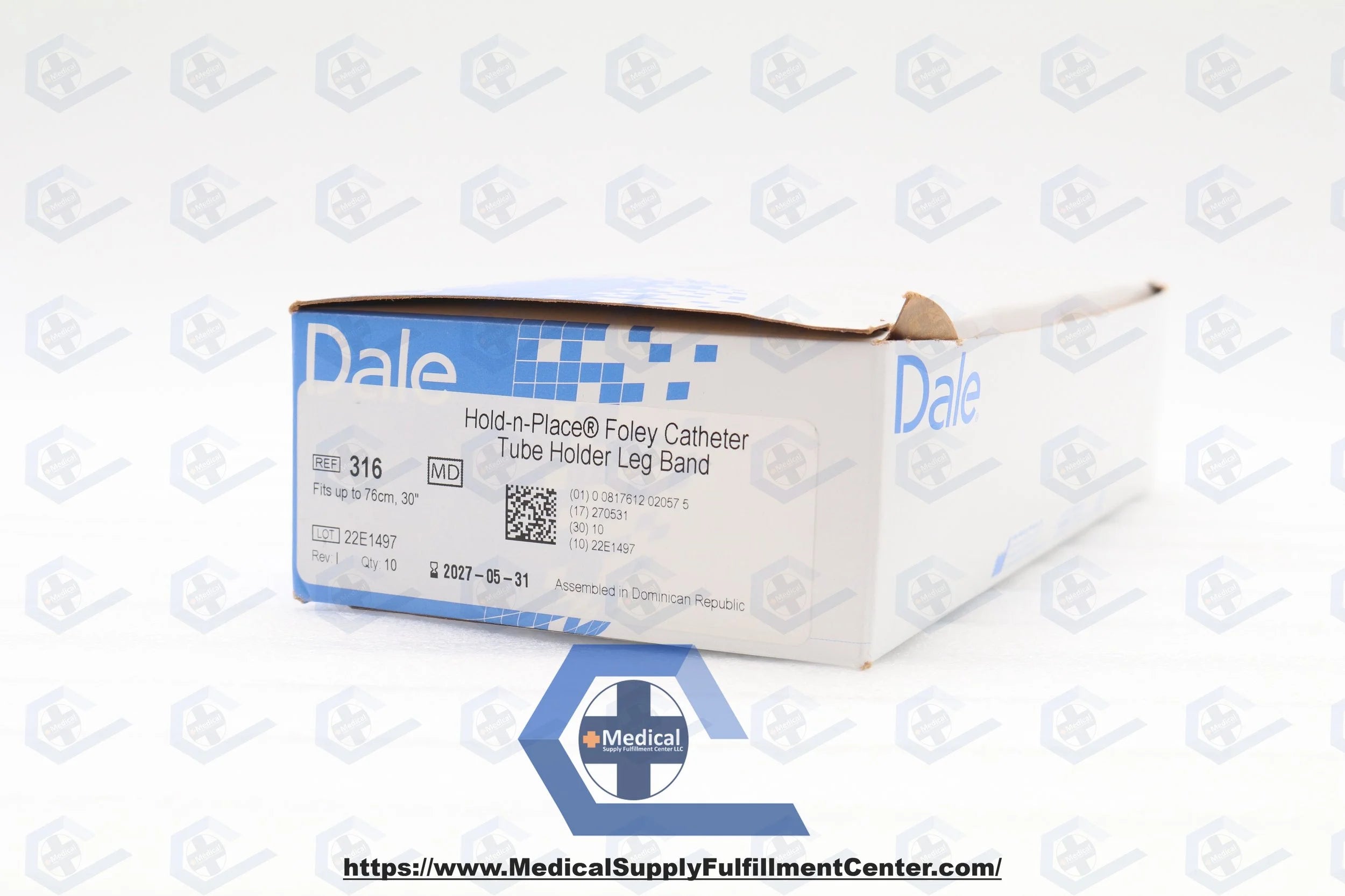 Dale Medical | 316 | Hold-n-Place Leg Bands - Hold-n-Place Foley Catheter Holder Leg Band, Fits Up to 30" (76 cm)