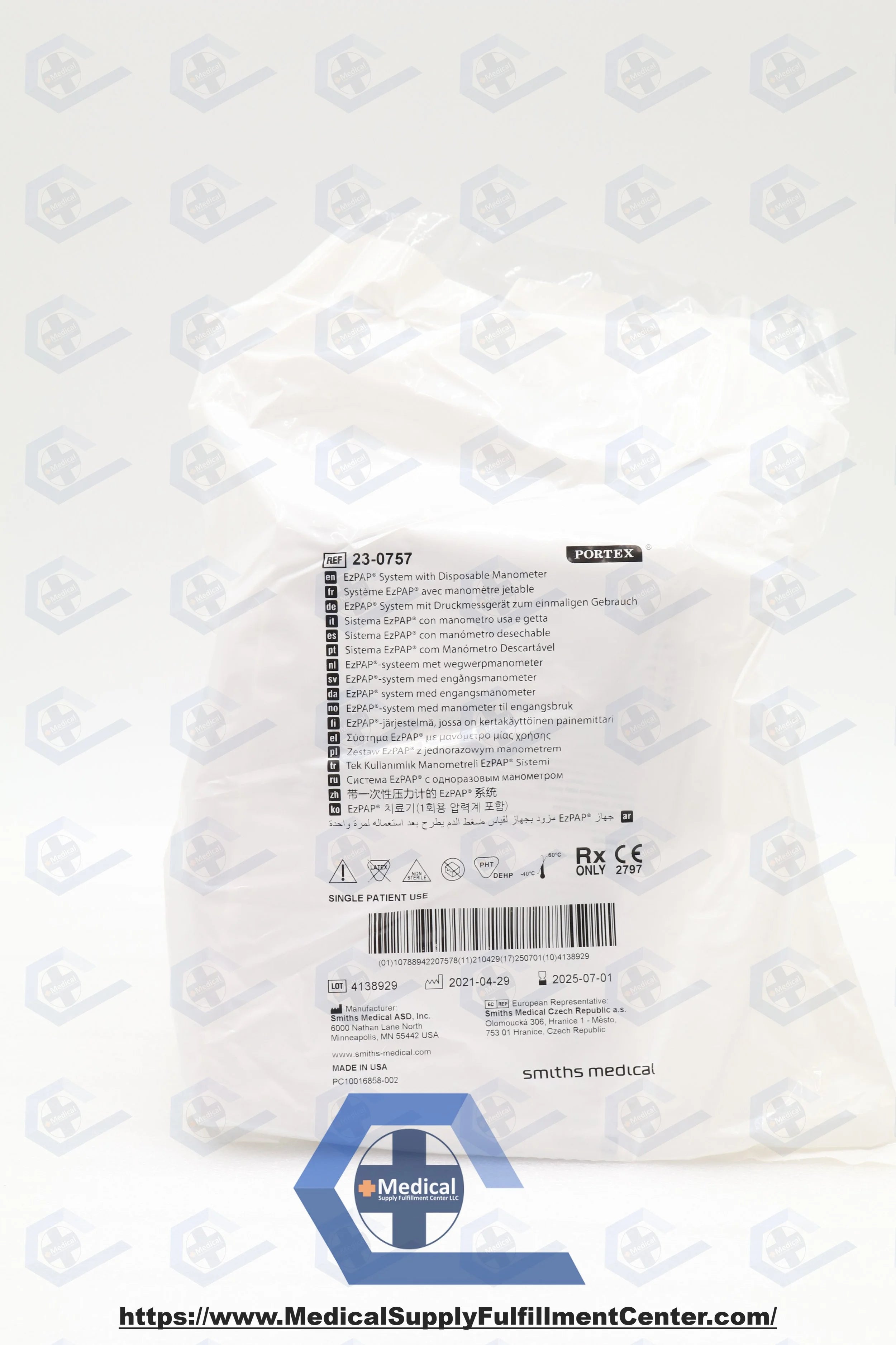 Smiths Medical | 23-0757 | EzPAP Positive Airway Pressure Systems - EzPAP Manometer