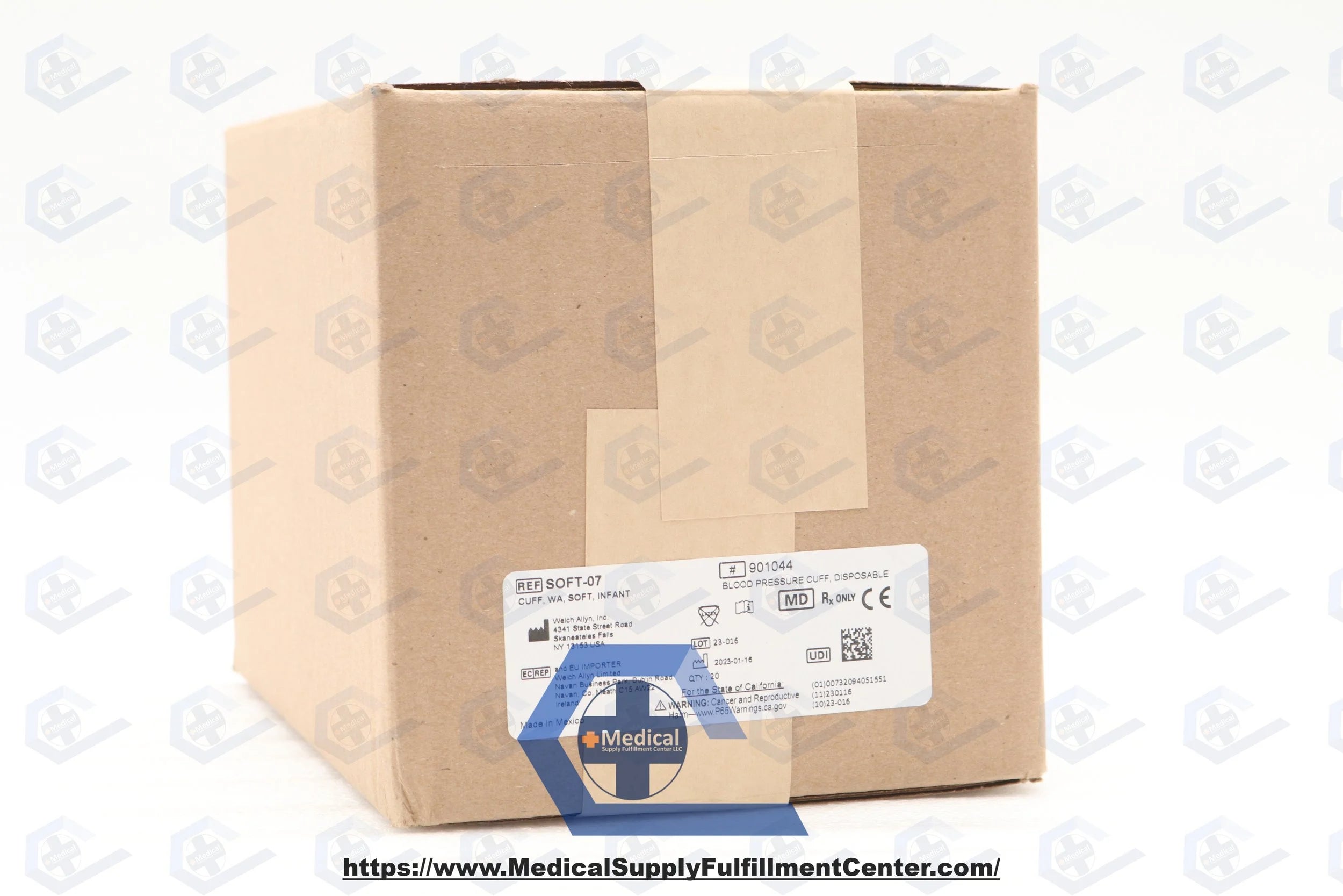 Welch Allyn | SOFT-07 | Disposable FlexiPort Bloodpressure Cuff with Soft Cuff (Infant)