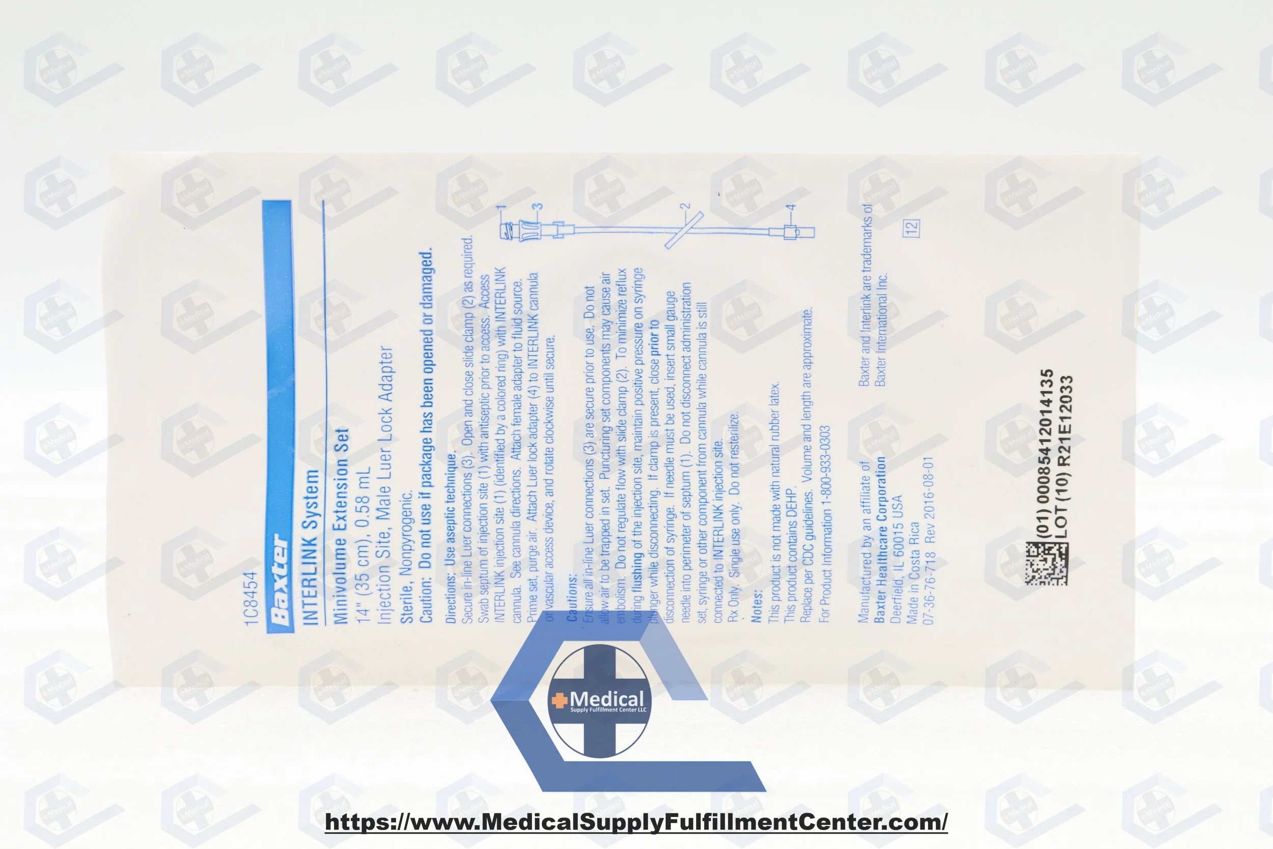 Baxter | 1C8454 | Minivolume Extension Set with Male Luer Lock Adapter