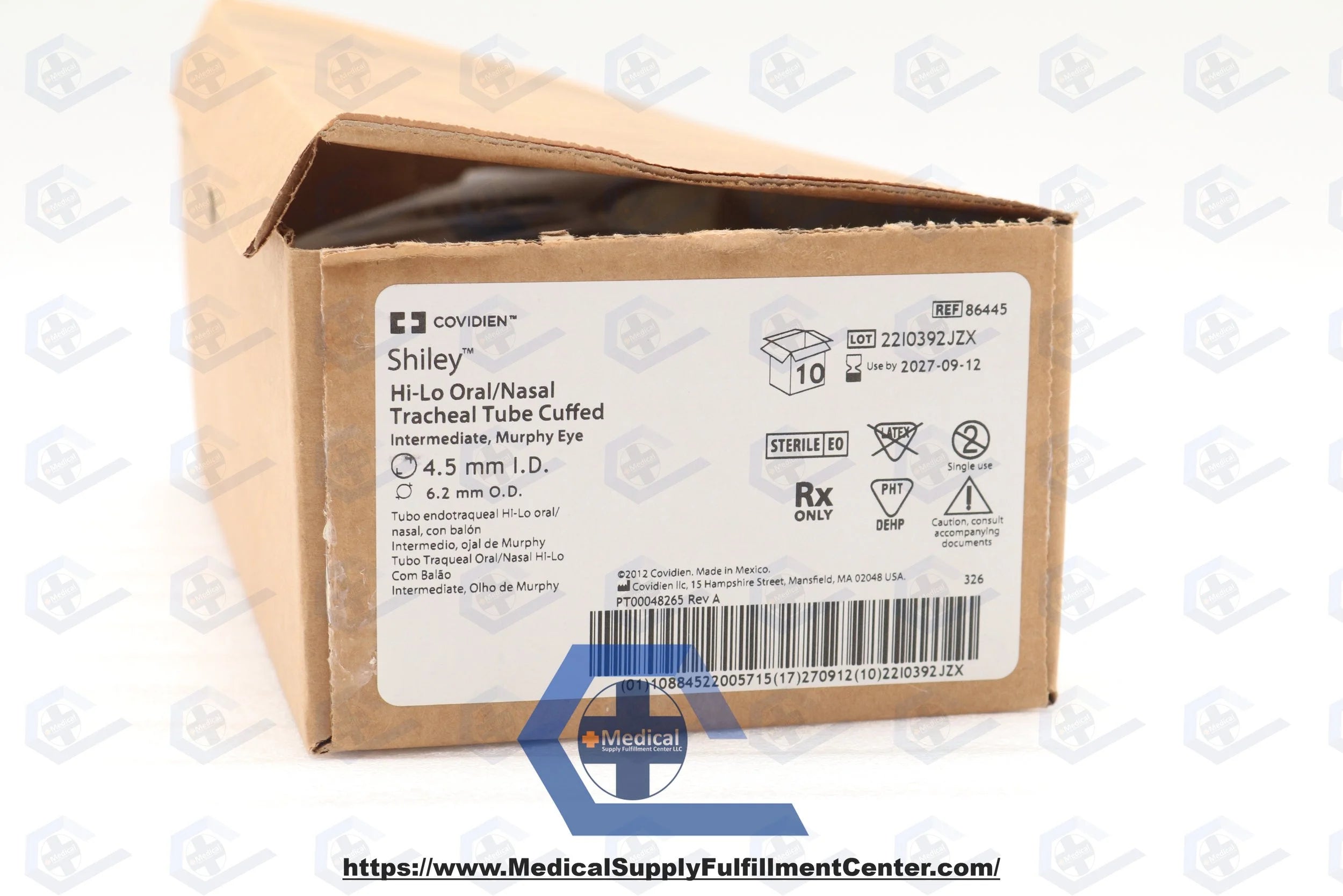 Covidien | 86445 | TUBE, ENDOTRACH, INTERMED, HI-LO, 4.5 MM