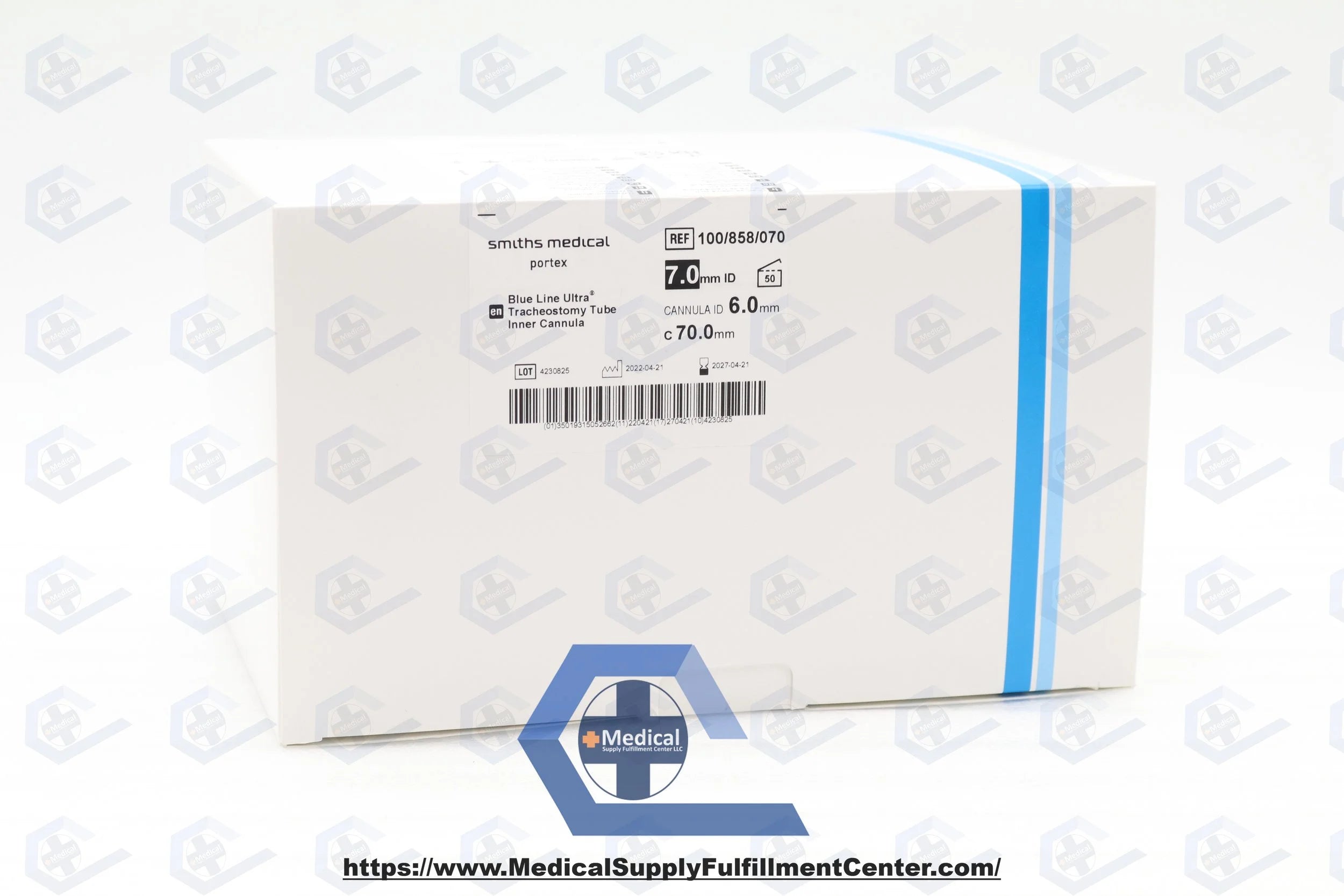 Smiths Medical | 100/858/070 | Portex Blue Line Ultra Tracheostomy Tube, Inner Cannula 7.0mm
