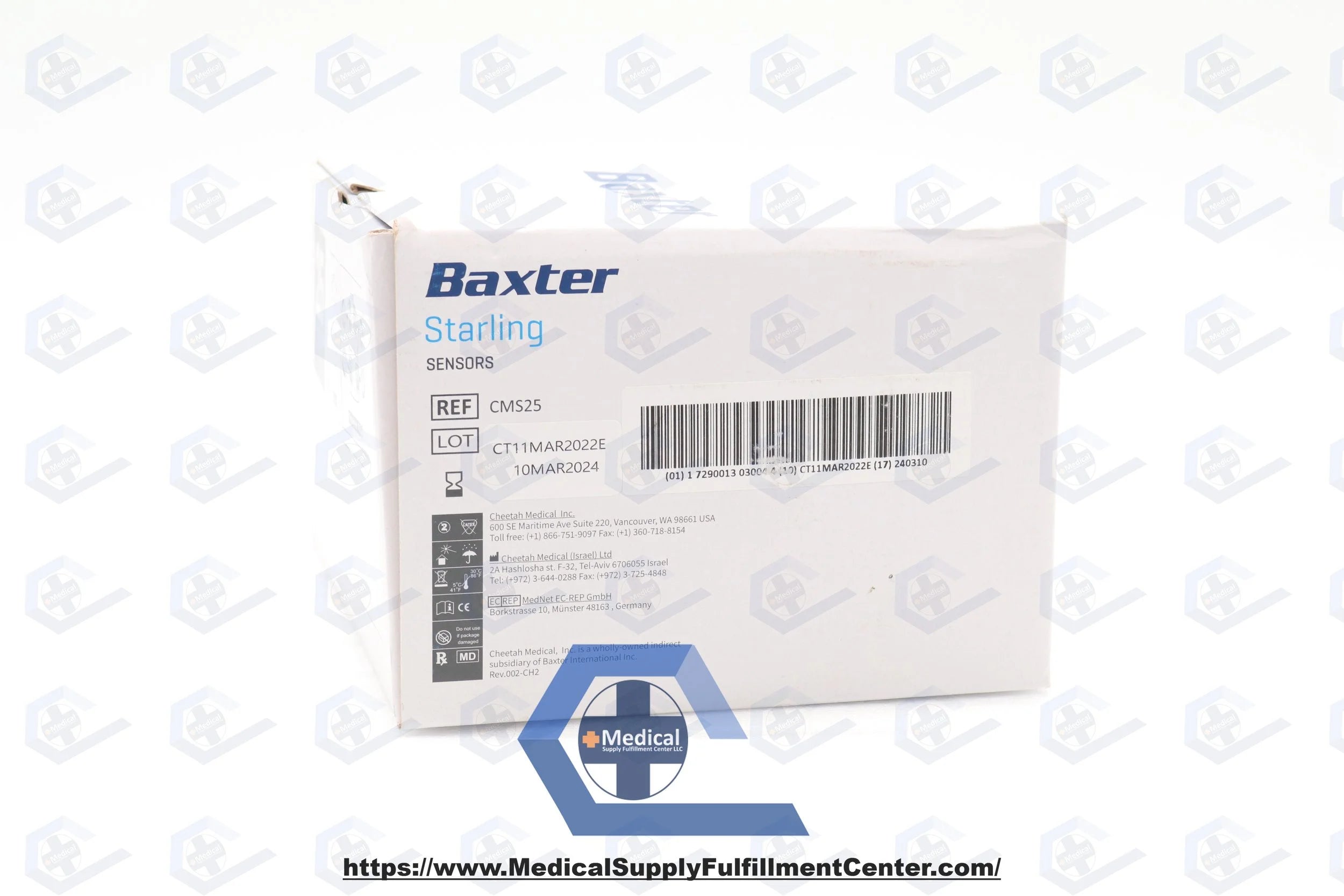 Baxter | CMS25 | Sensor Starling For use with Starling Non-invasive Fluid Management Monitoring System