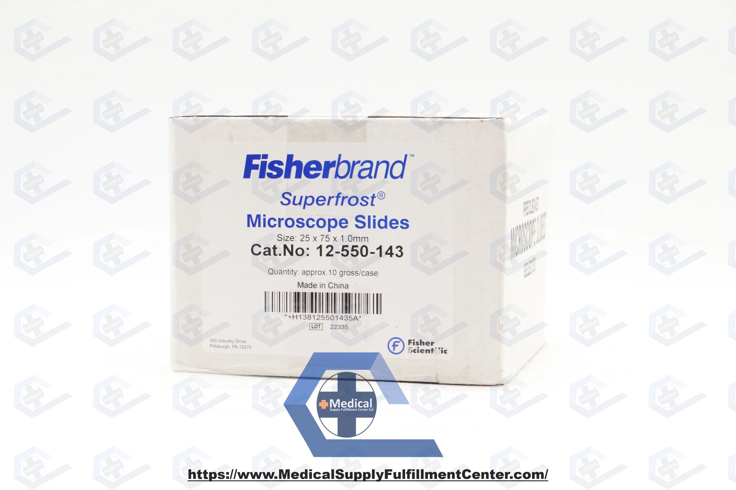Fisher Scientific | 12-550-143 | Fisherbrand Superfrost Disposable Microscope Slides (Each box 72 slides)