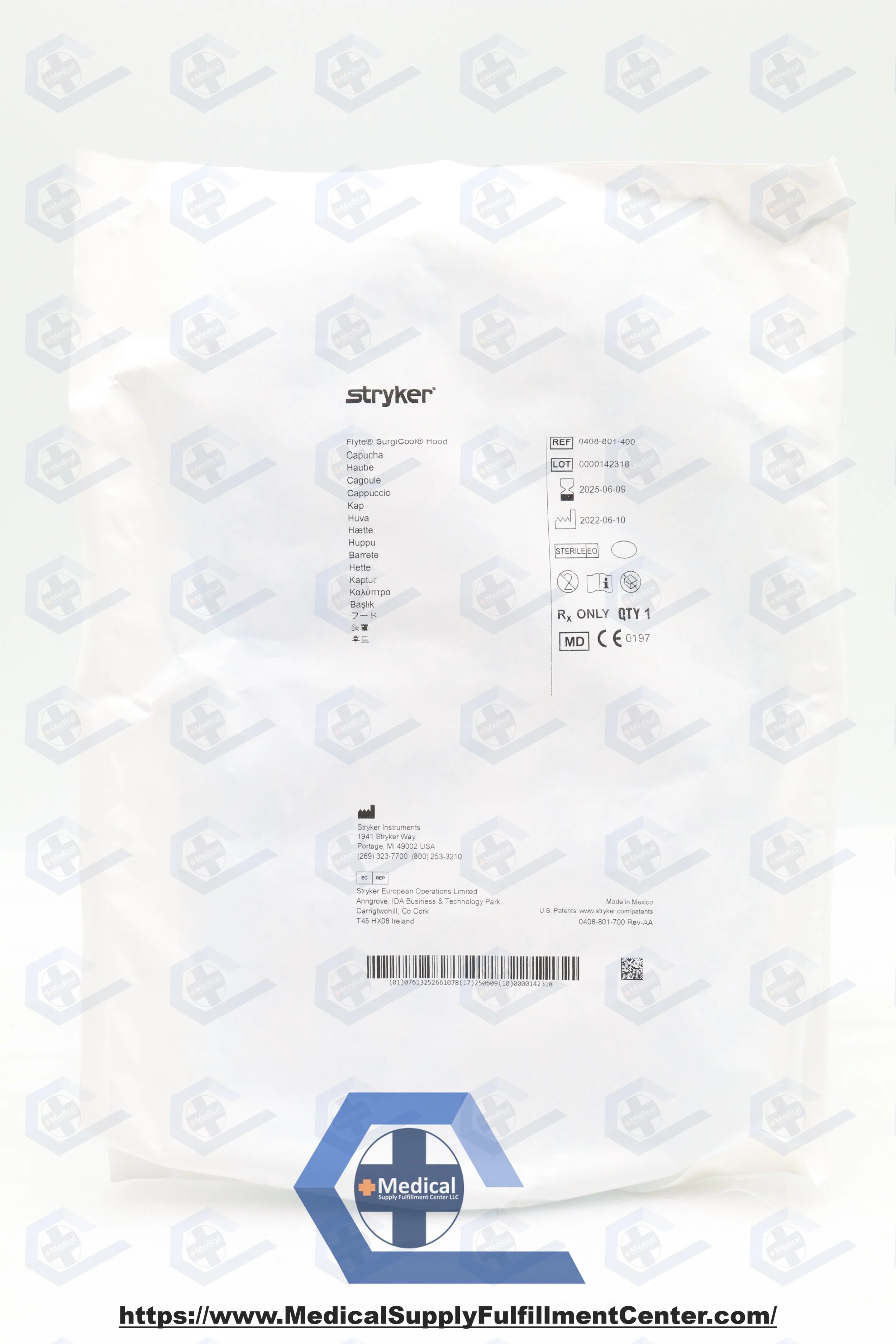 Stryker | 0408-801-400 | Flyte Steri-Shield Hoods