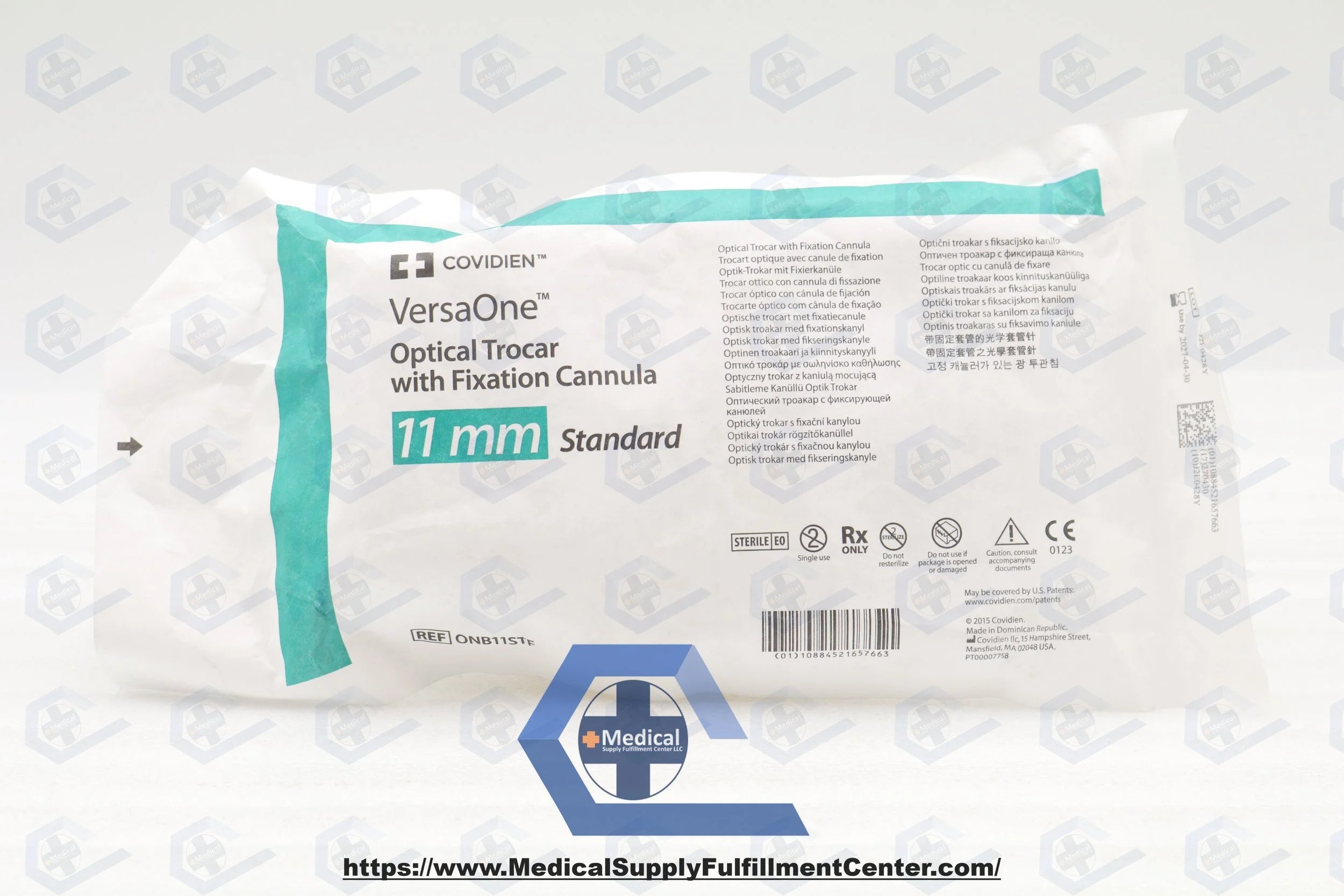 Covidien | ONB11STF | VersaOne Optical Trocar with Fixation Cannula 1mm Standard