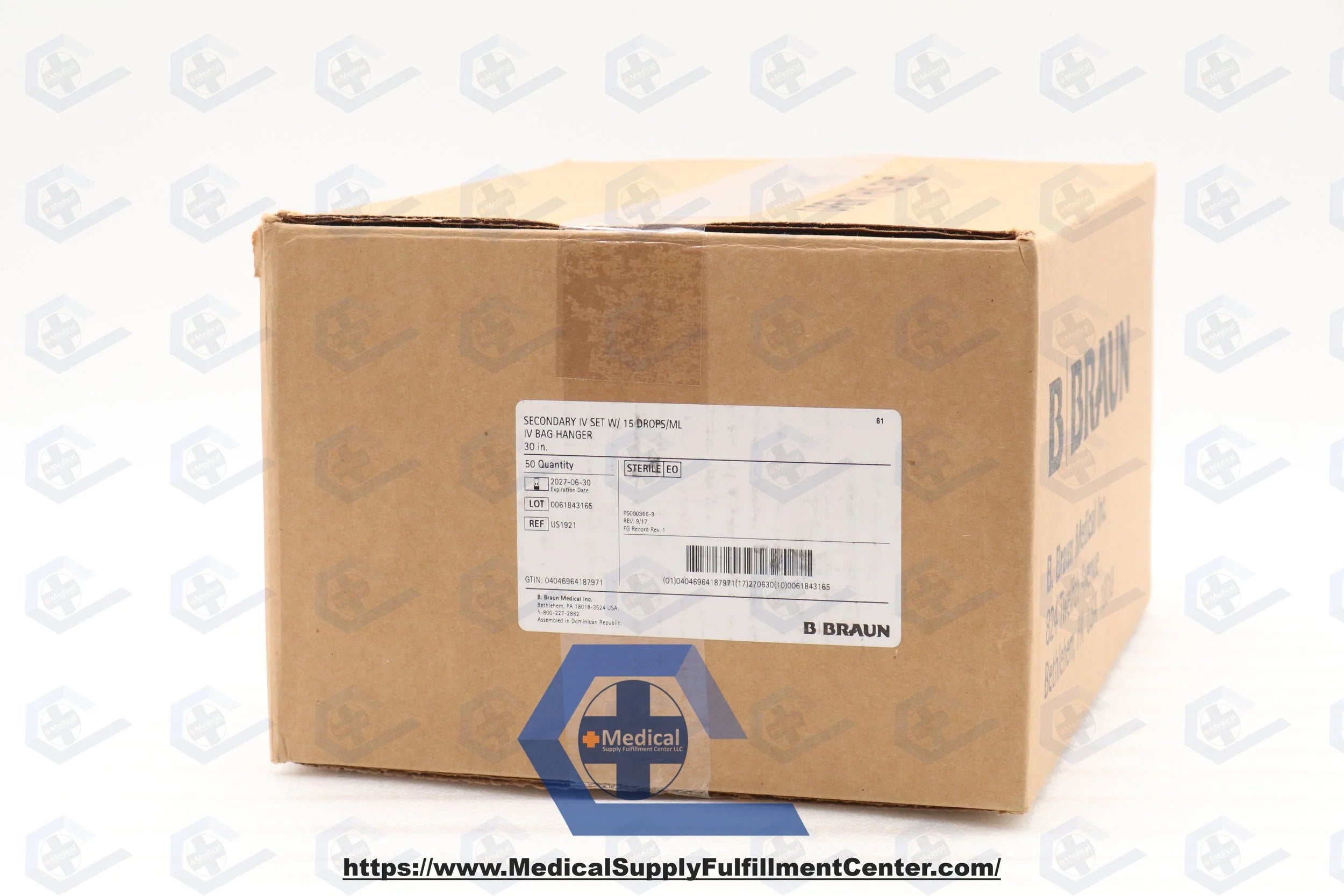 B Braun | US1921 | Gravity Blood Administration Sets - Adult Secondary Set, Ultrasite, Luer Lock