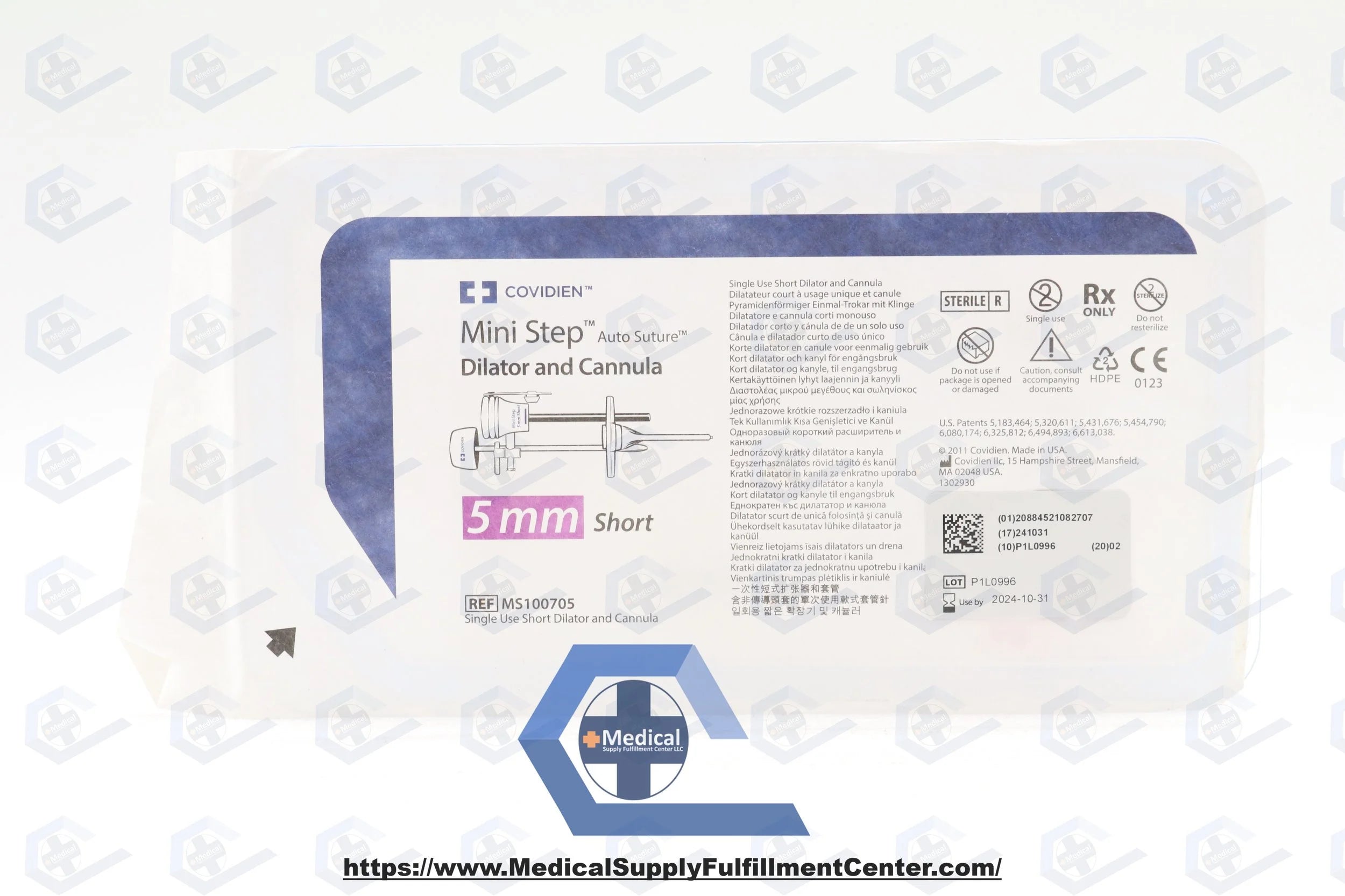 Covidien | MS100705 | Mini Step Auto Suture Dilator and Cannula 5mm