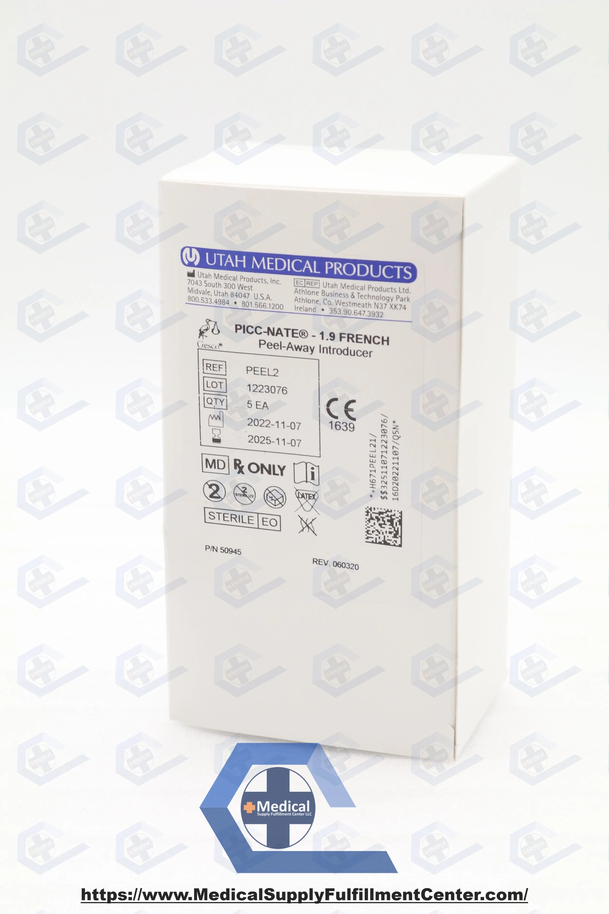 Utah Medical | PEEL2 | Peel-Away Sheath Introducers - Peel-Away Introducer, 1.9 F