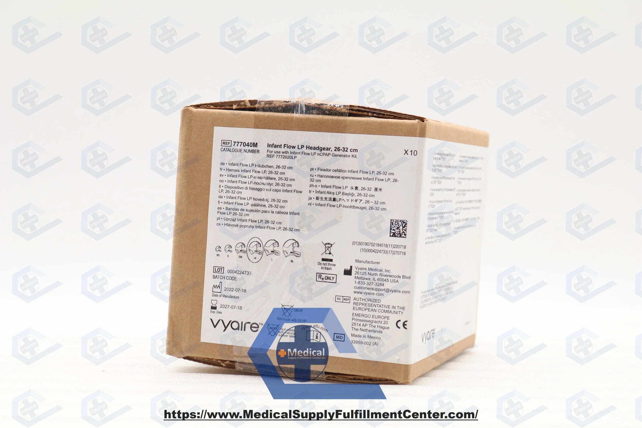 Vyaire Medical | 777040M | Infant Flow LP Headgear and Bonnets, Size M