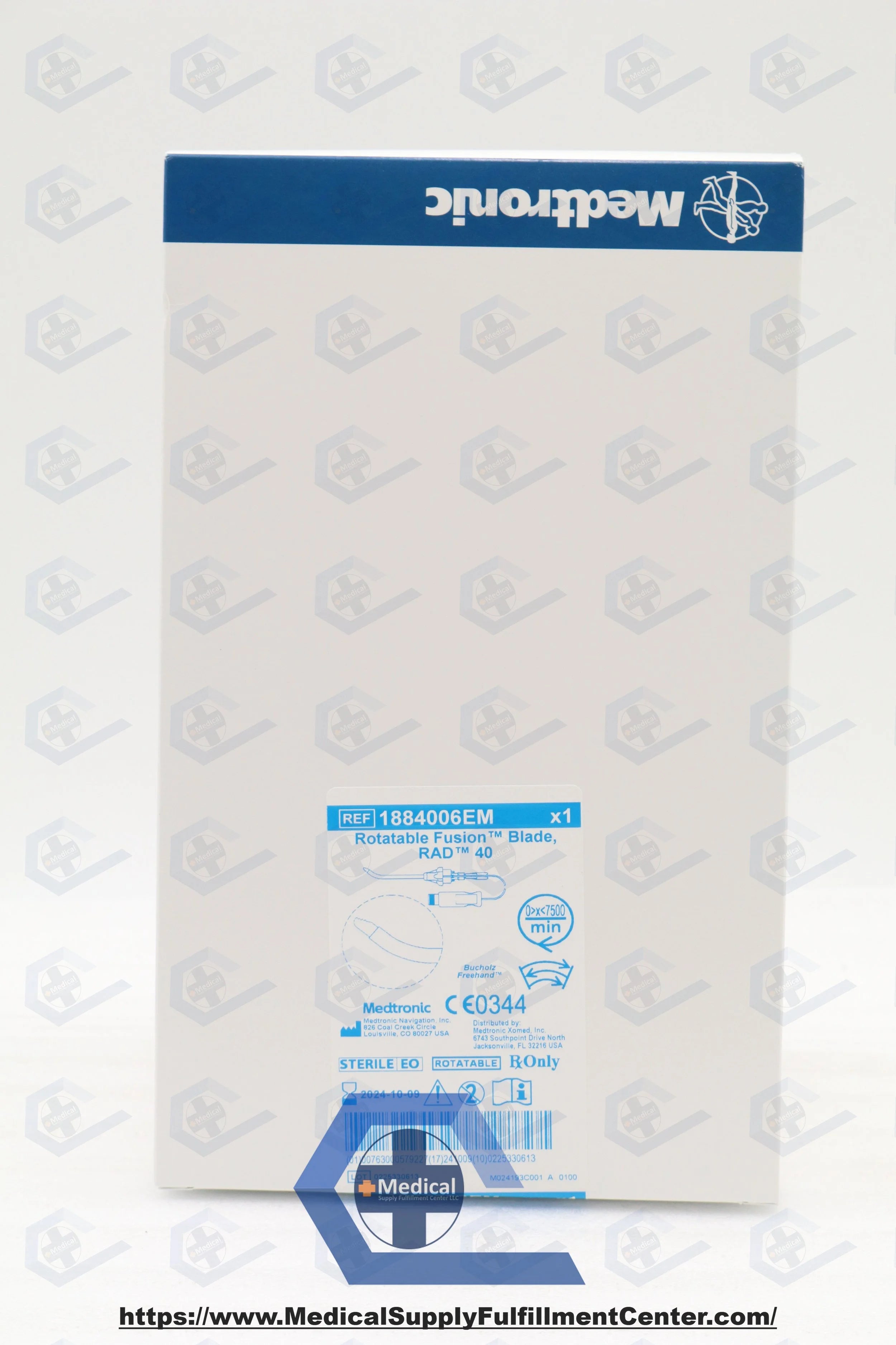 Medtronic | 1884006EM | 4.0mm RAD 40 Curved Rotatable Blade with Automated EM Tracking