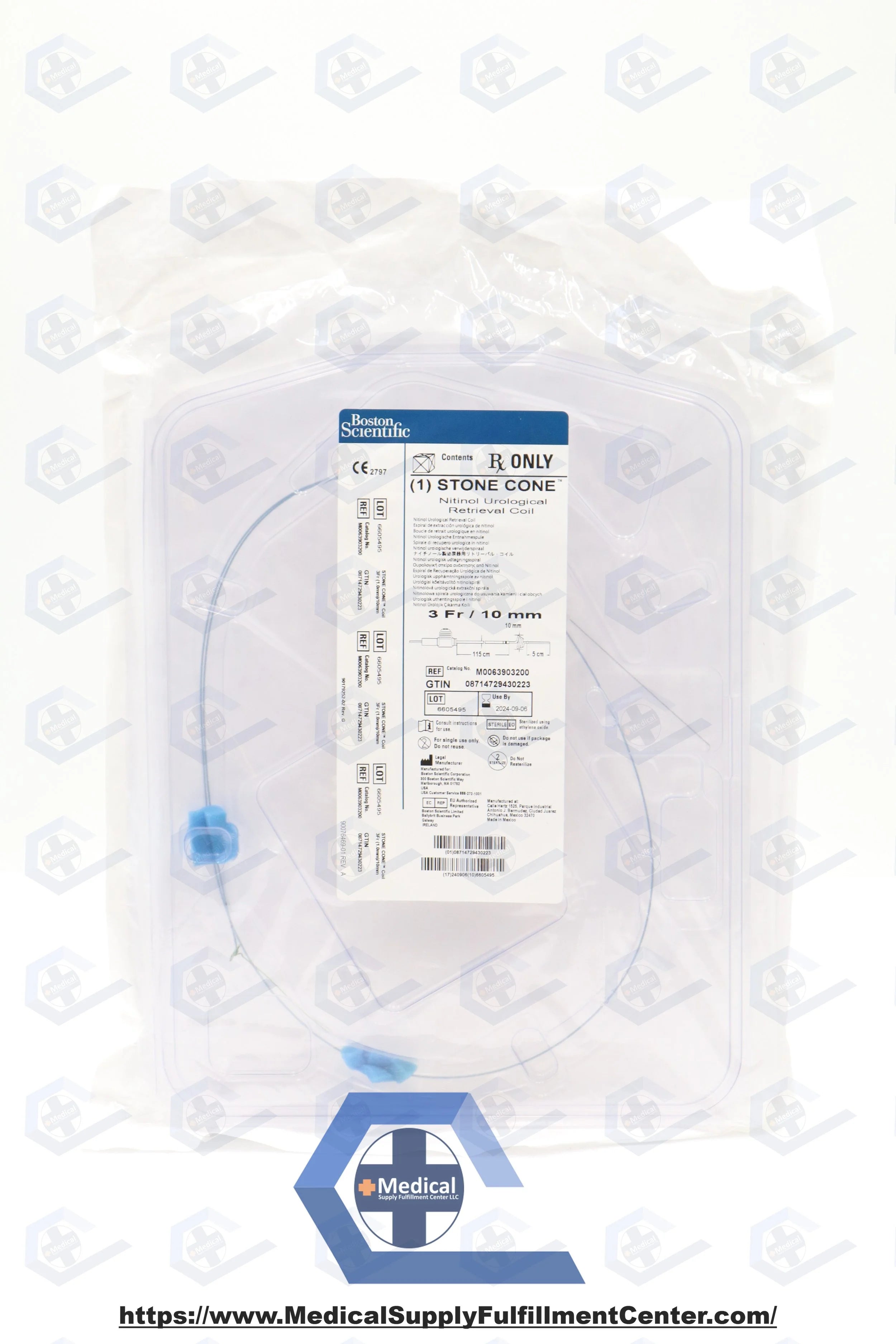 Boston Scientific | M0063903200 | 390-320 STONE CONE NITINOL UROLOGICAL RETRIEVAL COIL, 3FR/10MM
