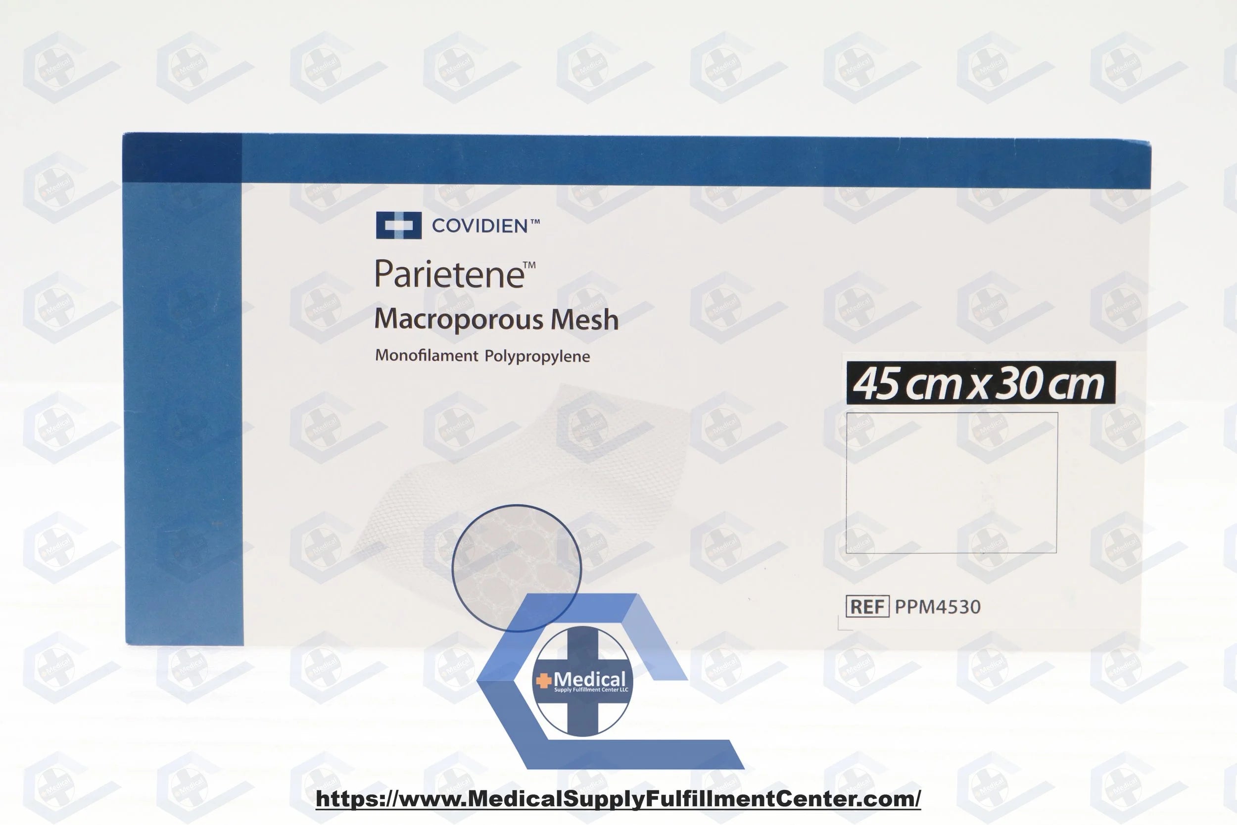 Covidien | PPM4530 | PARIETENE MACROPOROUS MESH MONOFILAMENT POLYPROPYLENE, 45CM X 30CM
