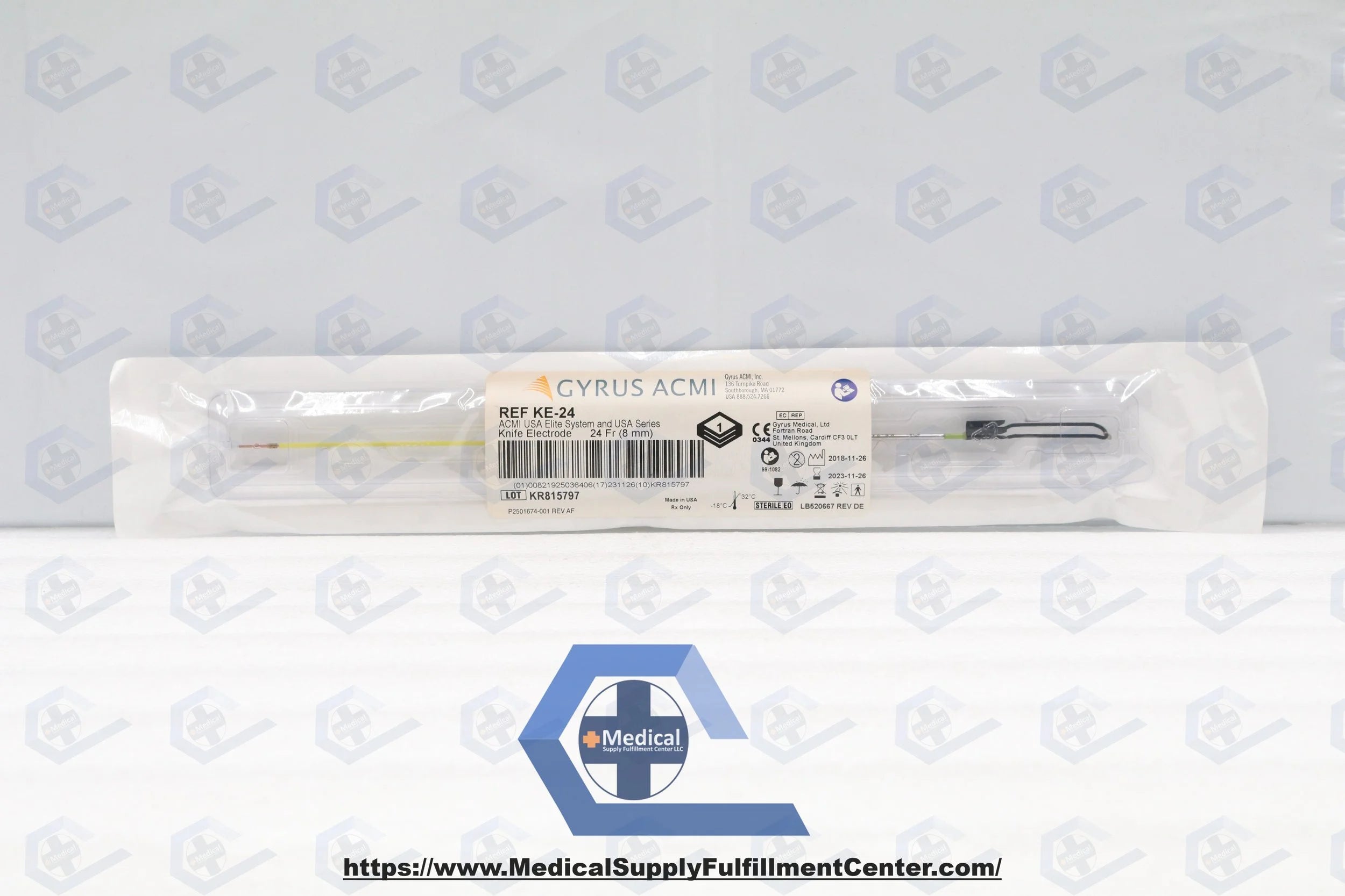 Gyrus ACMI | KE-24 | Knife Electrode, 24 Fr Size, For Elite System USA Series