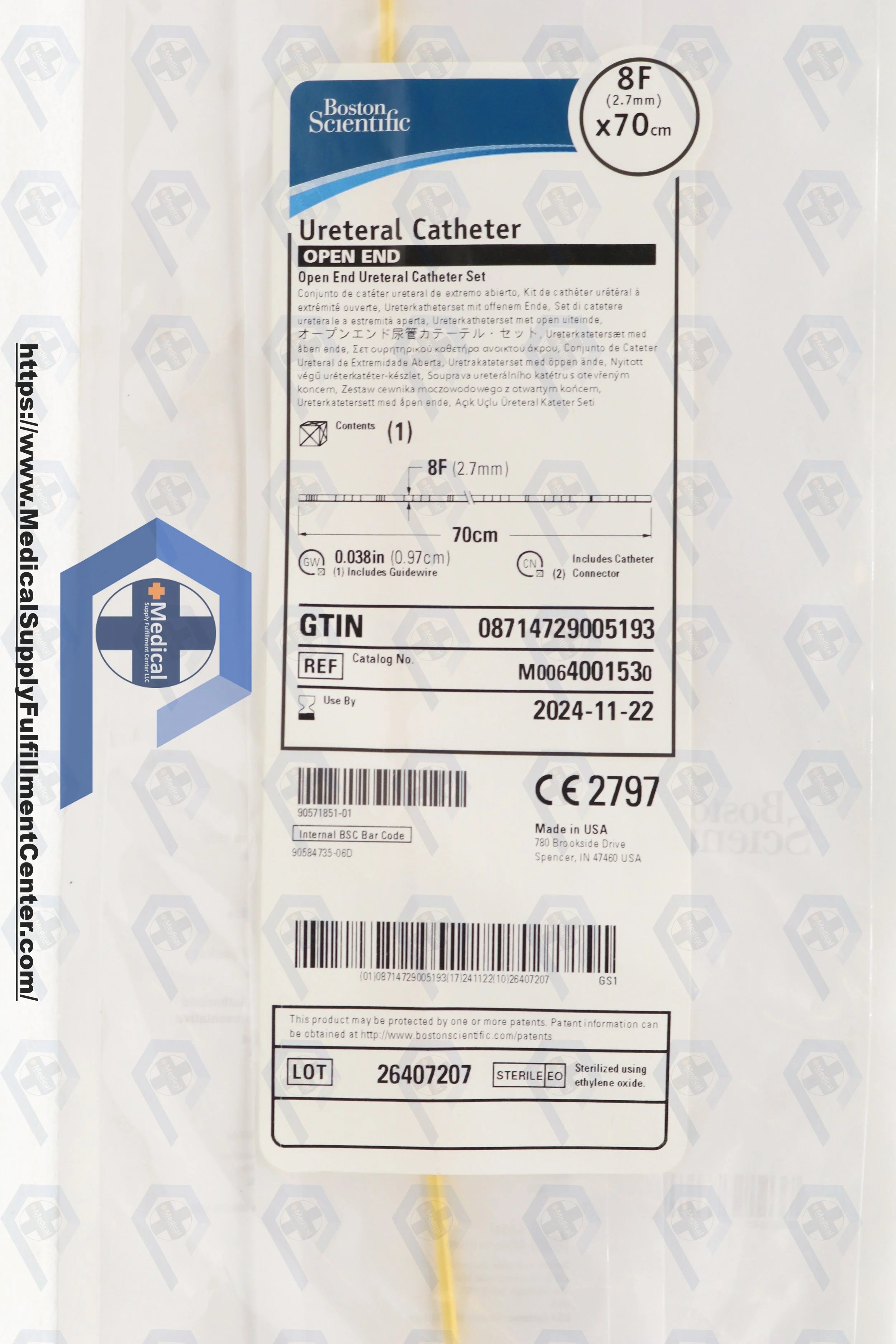 Boston Scientific | 400153 | OPEN END URETERAL CATH SET, 6FRx70CM
