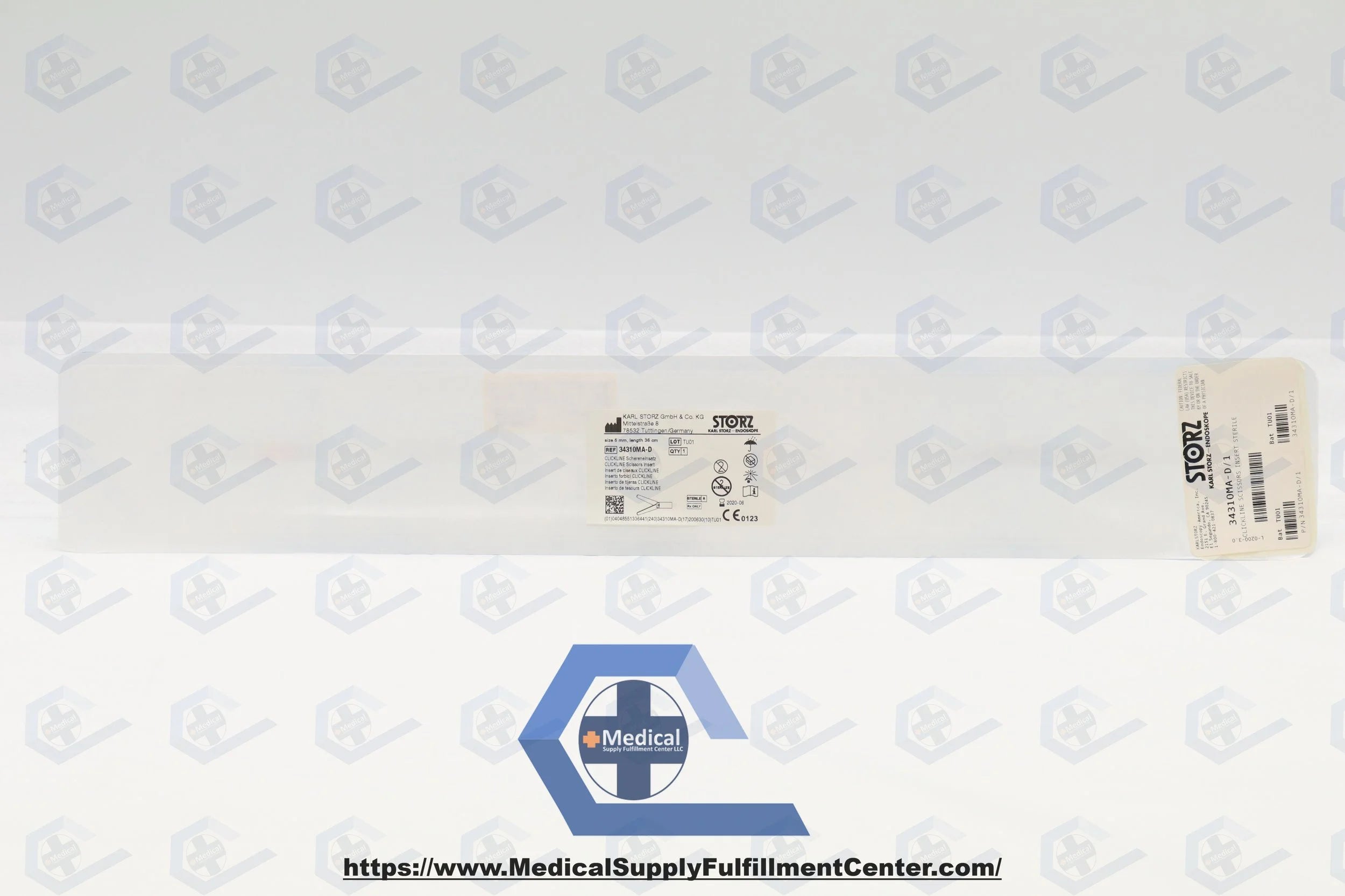 Karl Storz Endoskope | 34310MA-D | Clickline Scissor Insert w/Outer Sheath, 5mm x 36cm, 17mm Blade