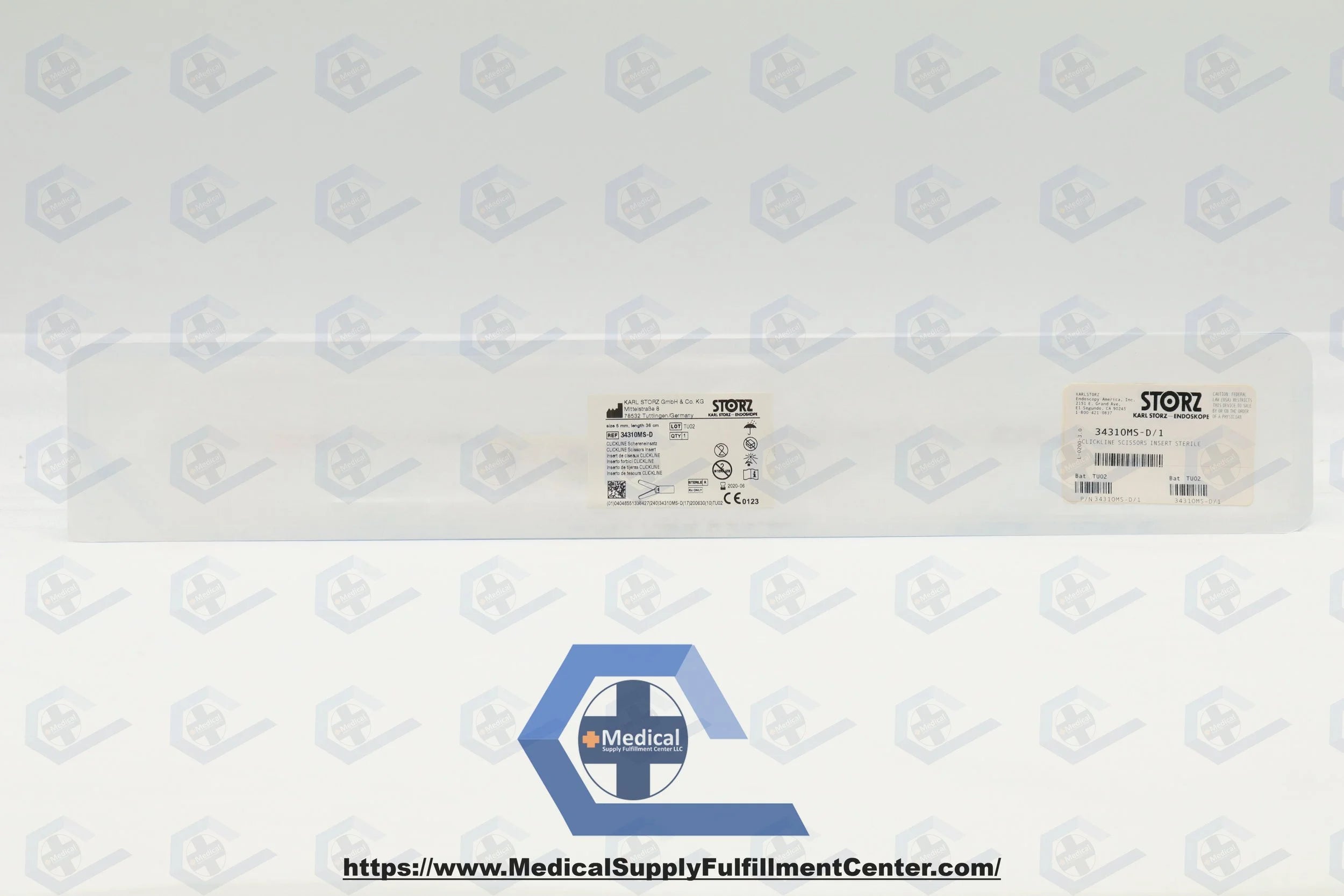 Karl Storz Endoskope | 34310MS-D | Clickline Metzenbaum Scissor Insert w/Outer Sheath, 5mm x 36cm, 12mm Blade