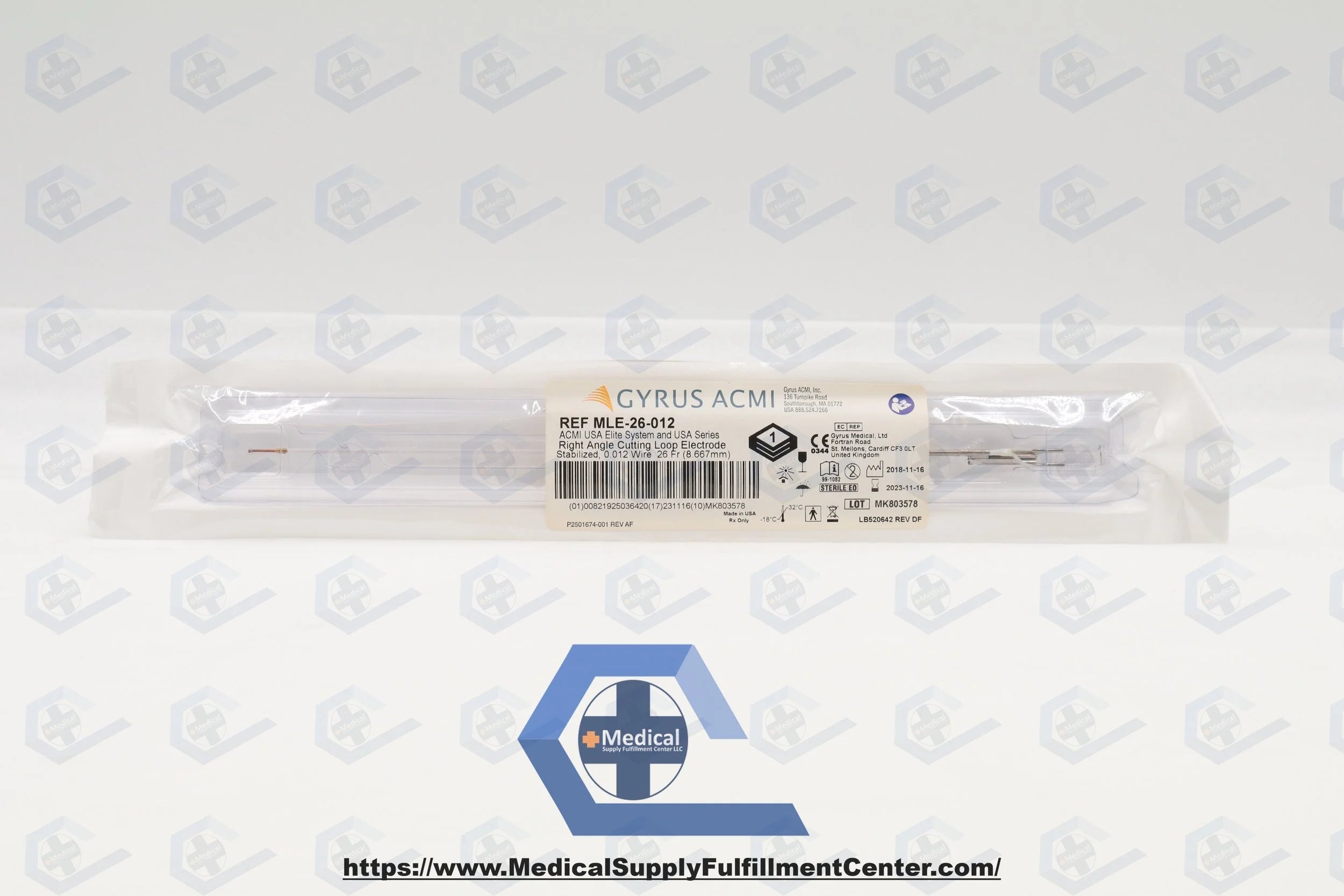 Gyrus ACMI | MLE-26-012 | Cutting Loop Electrode, Right Angle 26F
