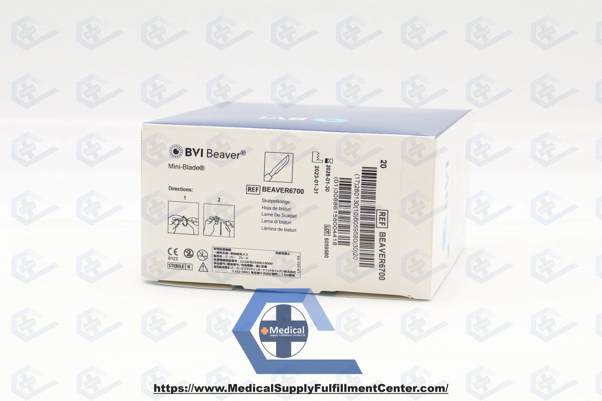 Beaver-Visitec International | BEAVER6700 | Mini-Blade (Smaller Alternative to #15 General Blade, Orange)
