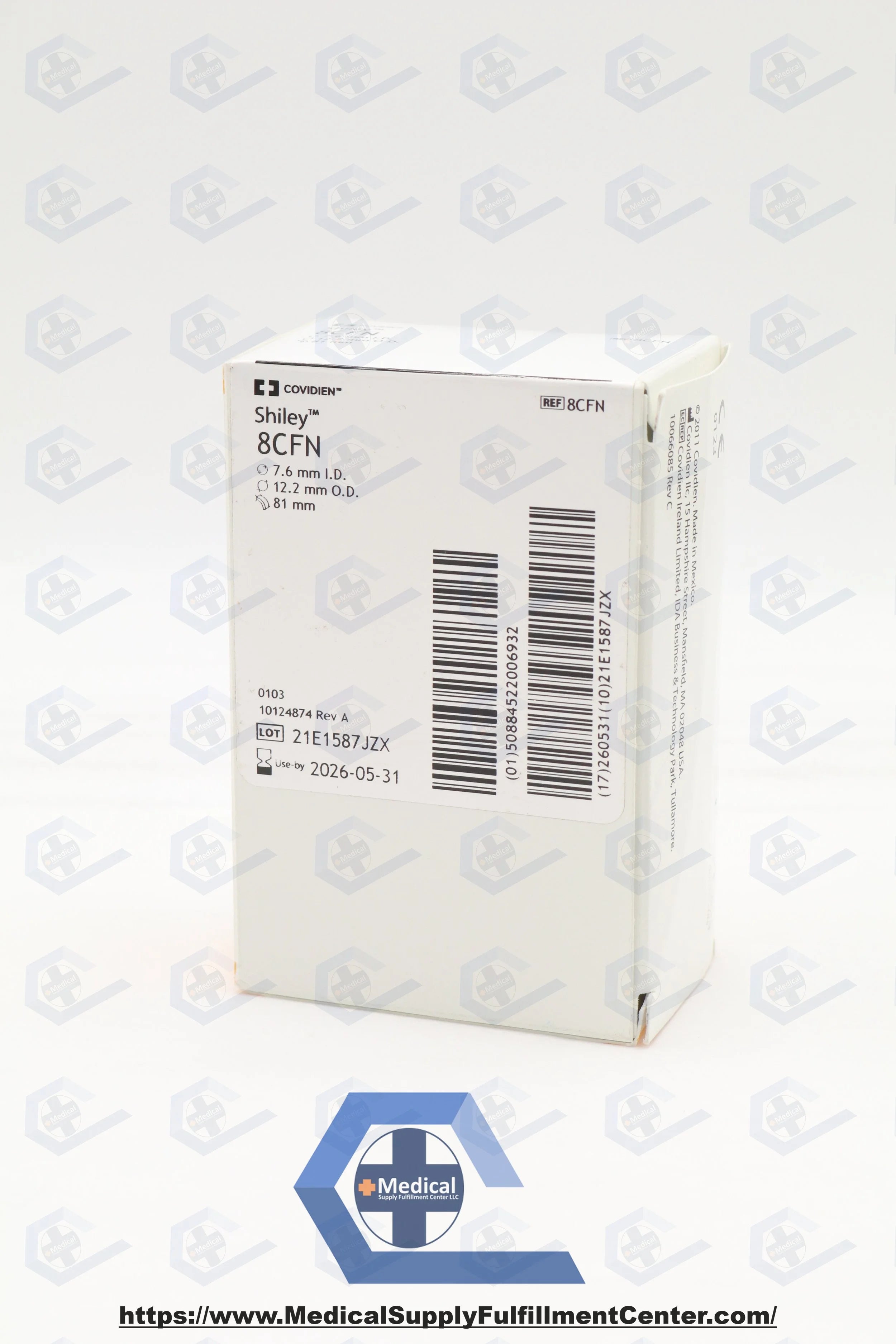 Covidien | 8CFN | Shiley Tracheostomy Tube, Cuffless, Fenestrated w/IC & DCP 7.6mm