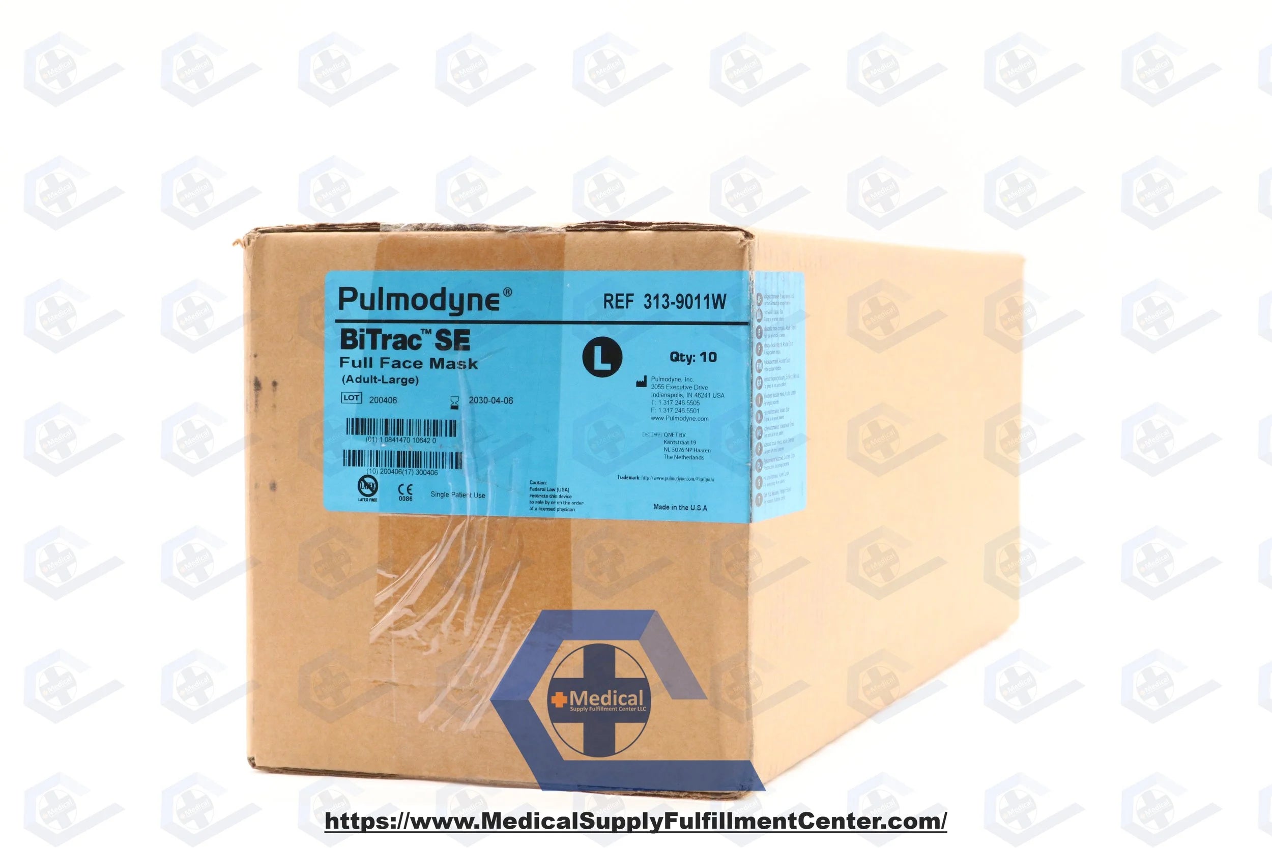 Pulmodyne | 313-9011W | Ventilation Mask BiTrac Full Face Style Adult Large Stabilizing Clips