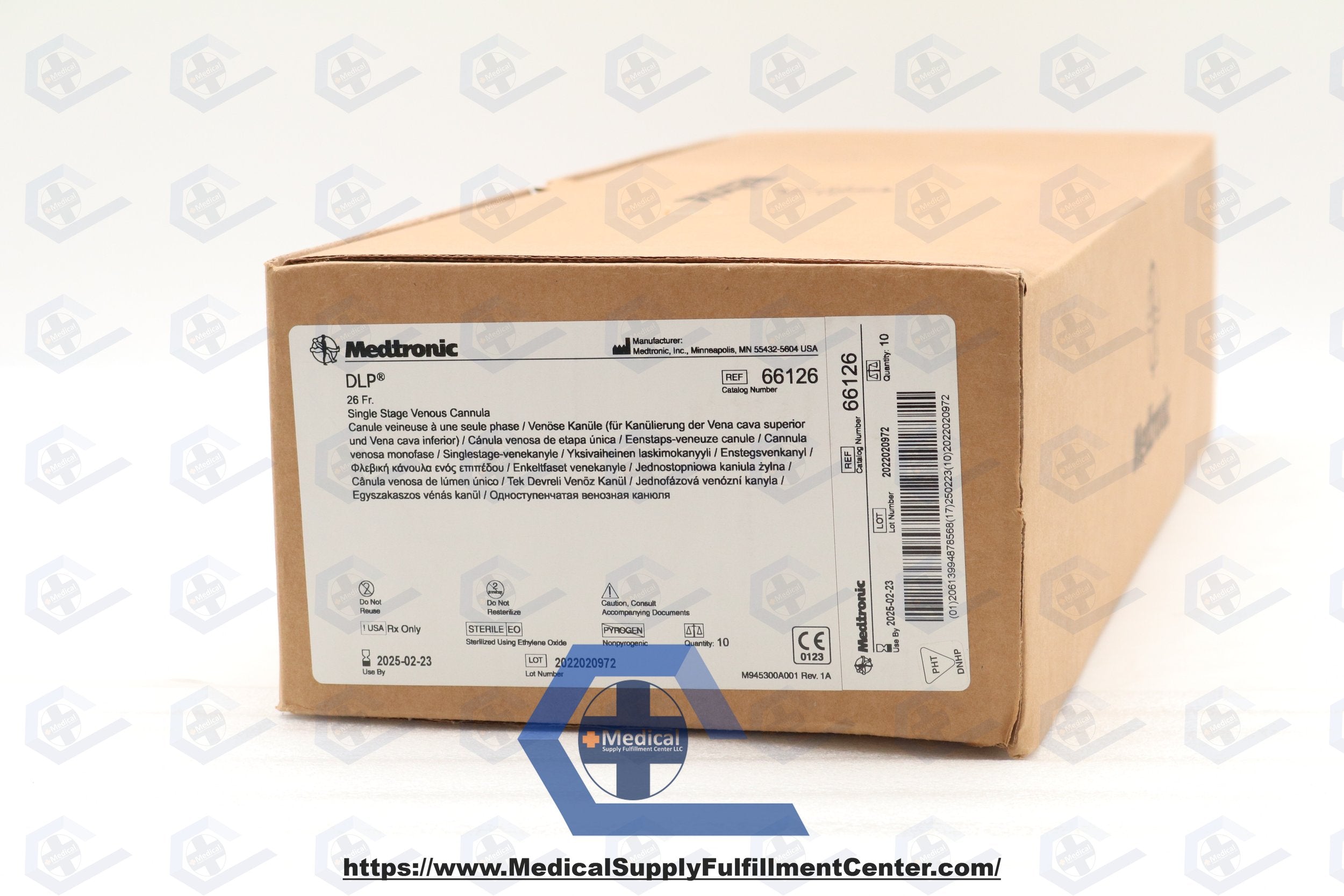 Medtronic | 66126 | DLP Single Stage Venous Cannula, Straight 26F