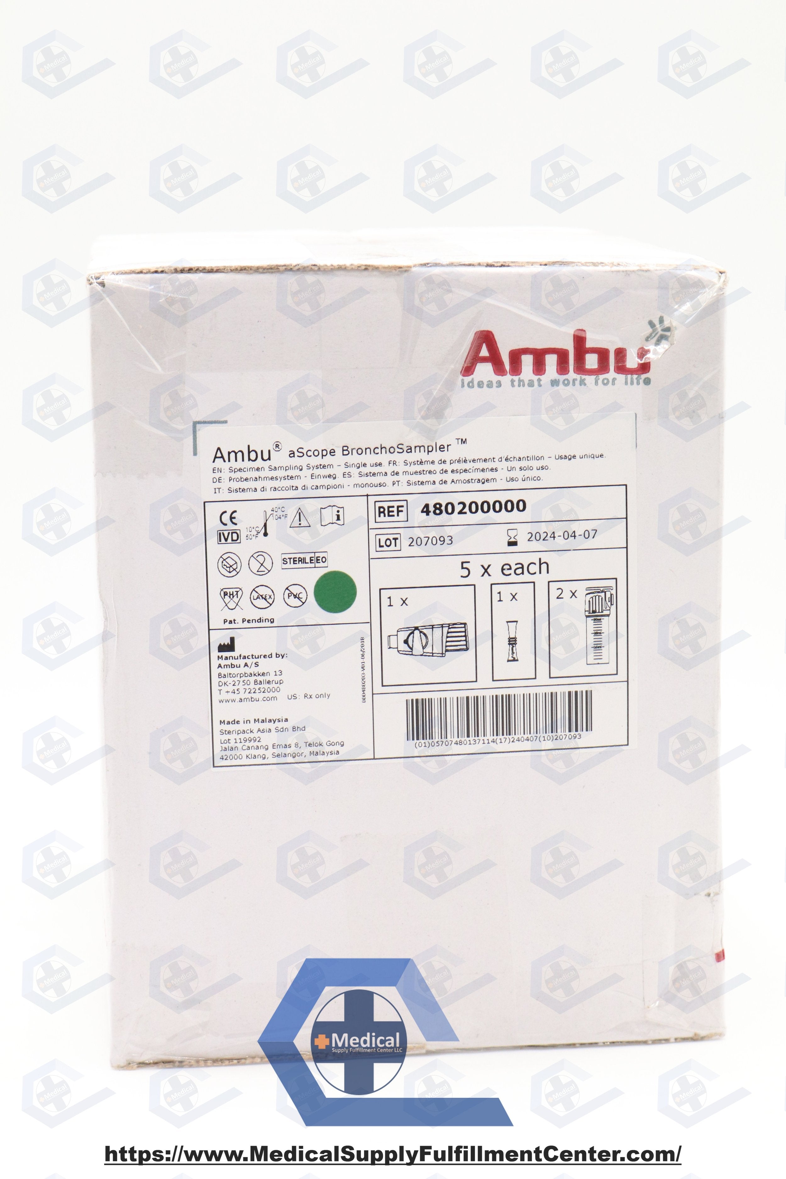 Ambu | 480200000 | aScope BronchoSampler Specimen Sampling System