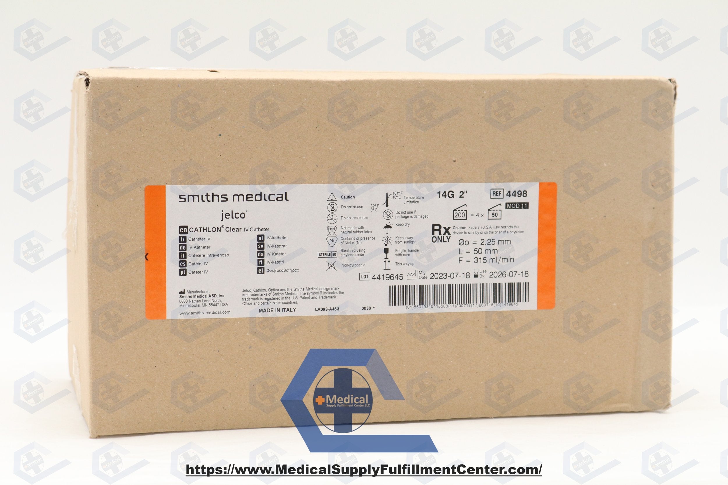 Smiths Medical | 4498 | CATHALON CLEAR IV CATHETER 2INCH