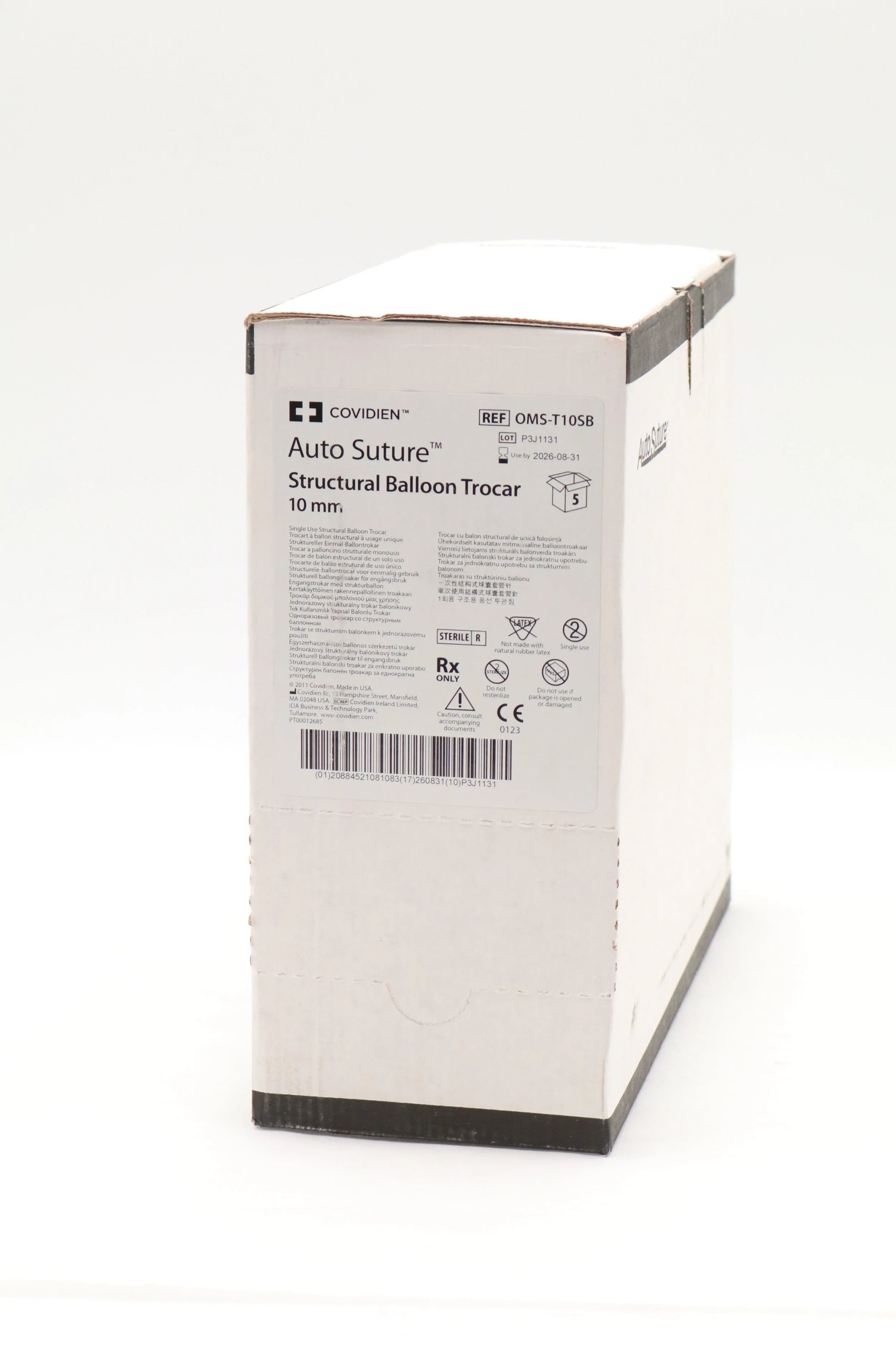 Covidien | OMS-T10SB | Spacemaker SBT 10mm Structural Balloon Trocar with Converters (5mm and 7/8mm)